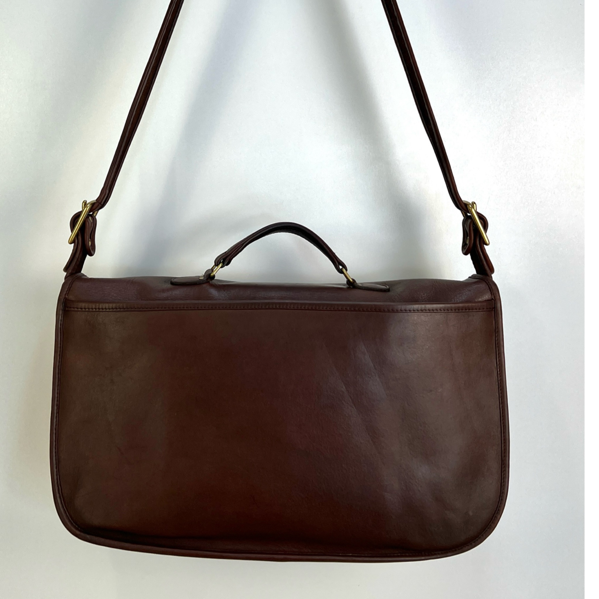 Coach Courier Pouch British Tan Leather Bag