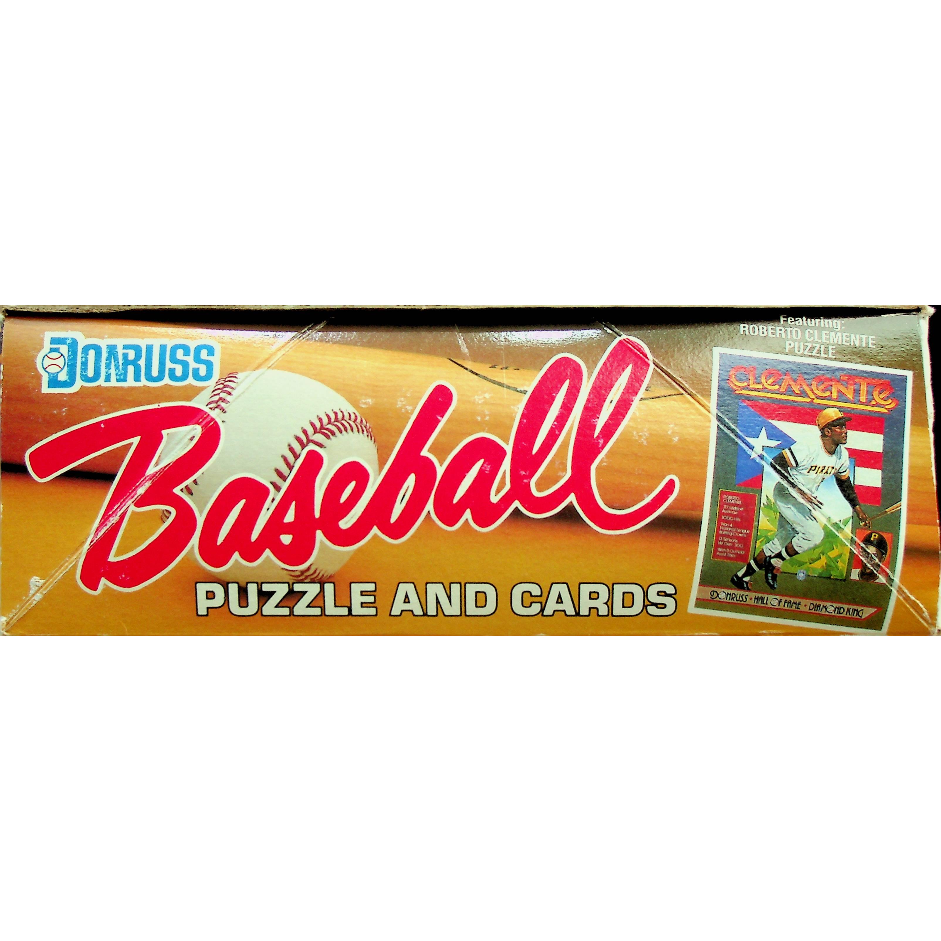 1987 Donruss Baseball Wax Box - Puzzle and Cards #1870 - Roberto