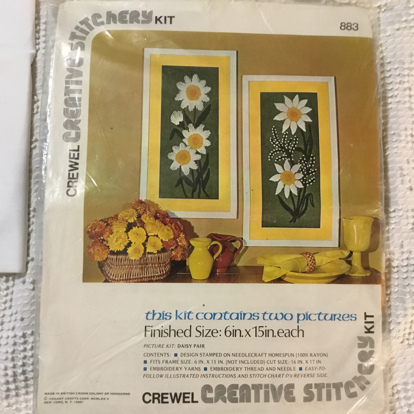 2 Kits De Broderie Vogart Crewel – Cornouiller Et American Beauty – Neufs