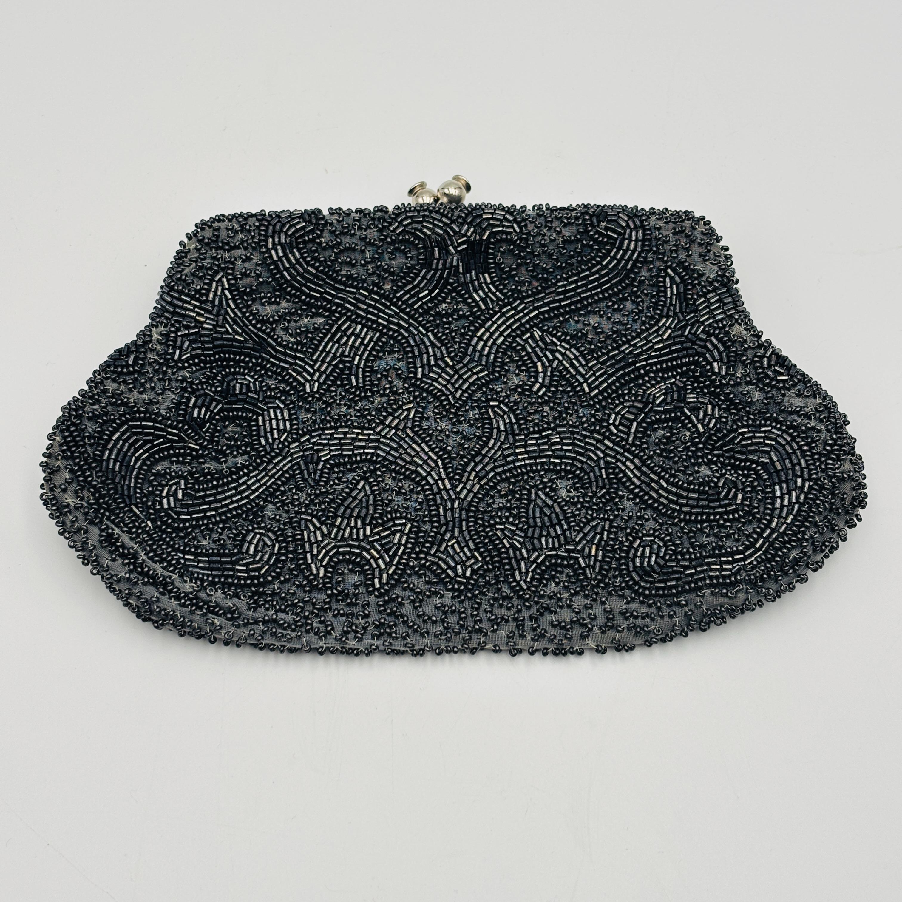 Sac à Main Brodé Vintage Allemand - Tissage Jacquard Par Walborg - Fabriqué En Allemagne De L'Ouest
