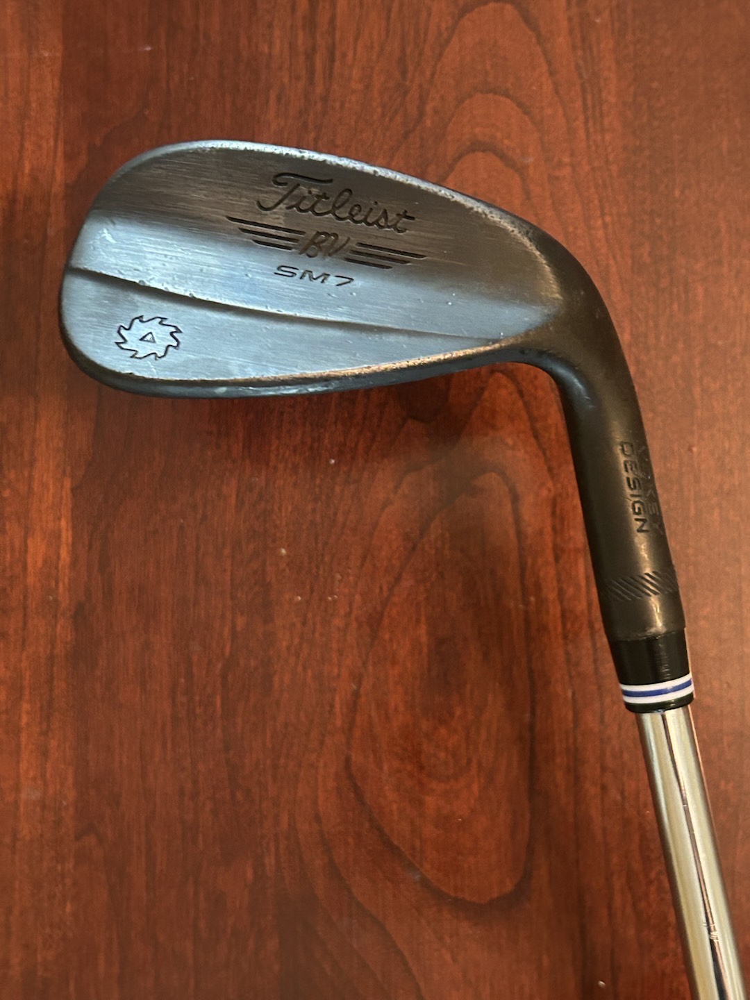 Titleist - ボーケイSM7ジェットブラックウェッジ48° Titleist Vokey SM7 Jet Black Wedge 48* 10 F-Grind TT AMT