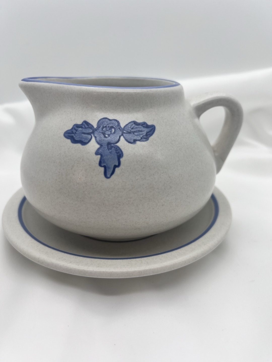 Pfaltzgraff Yorktowne Gravy Boat and Under Plate