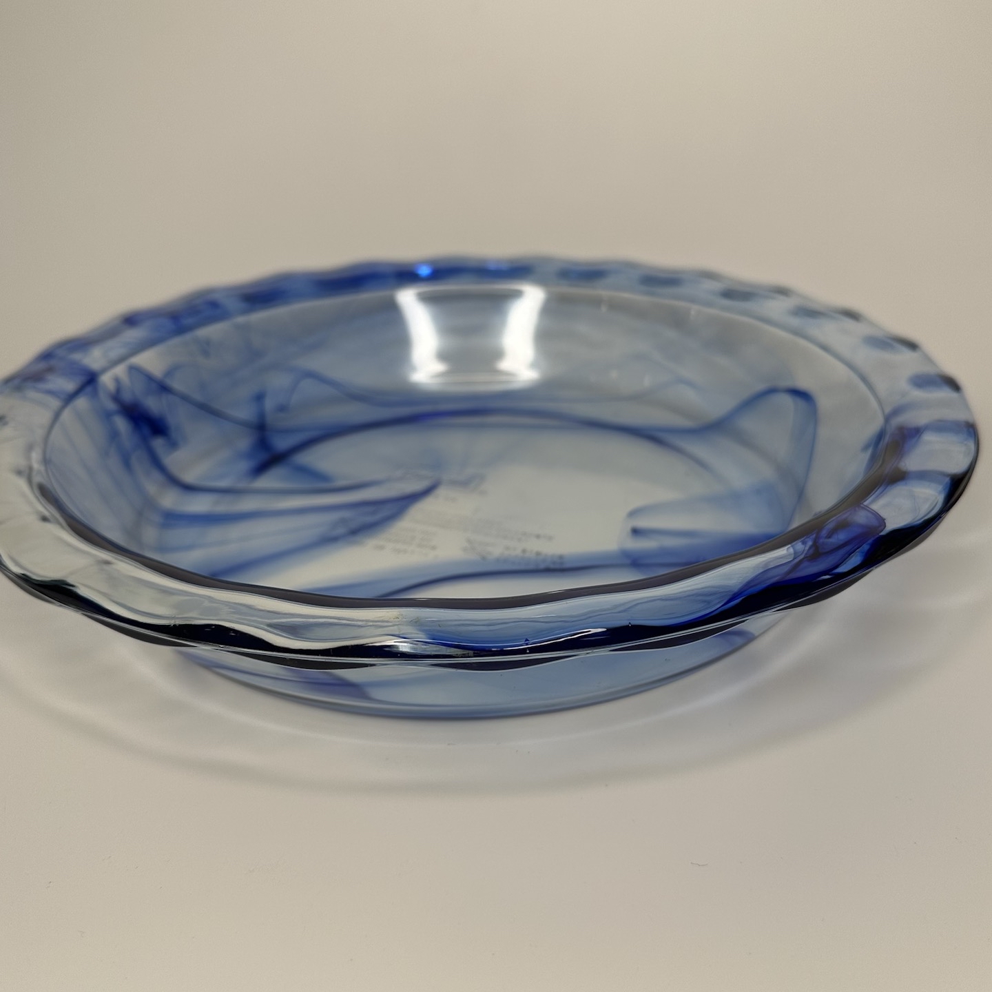 Pyrex Watercolor Collection Deep Blue Pie Dish