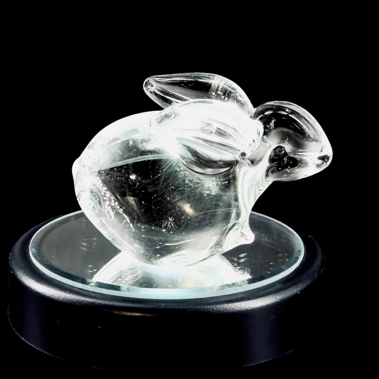Paperweight Art Glass Rabbit Bunny