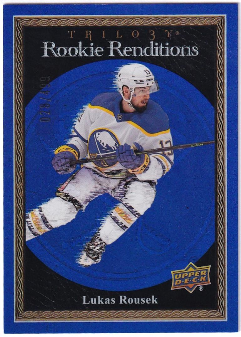 2023-24 Upper Deck Trilogy Rookie Renditions Blue #RR24 Lukas Rousek ...