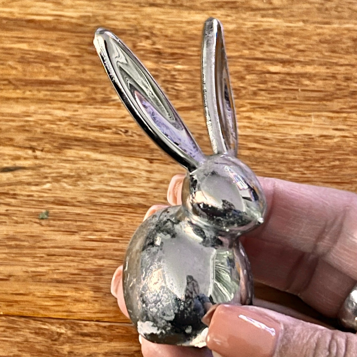 Umbra Chrome Bunny Ring Holder/Figurine