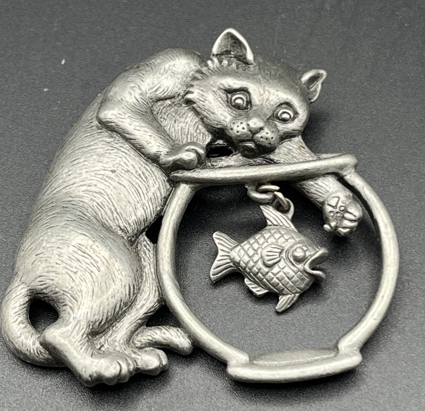 Fish Brooch Jj Brooch Vintage “JJ”, Jonette Jewelry, Large Brooch