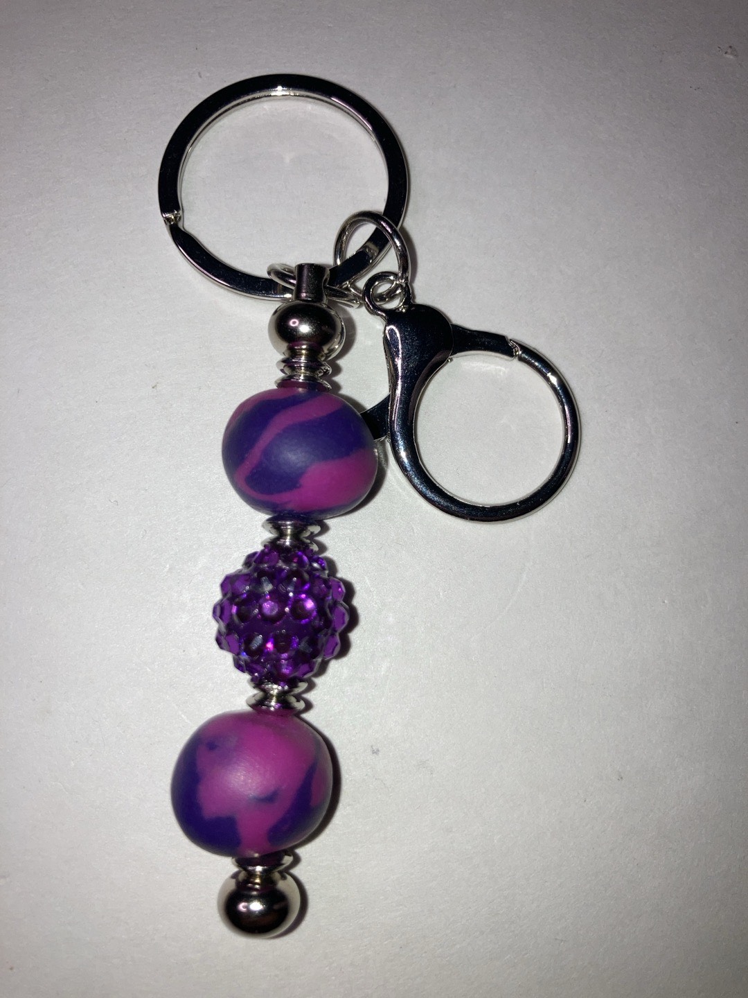 UV Reactive Fidget Keychain! Handmade By Me!
