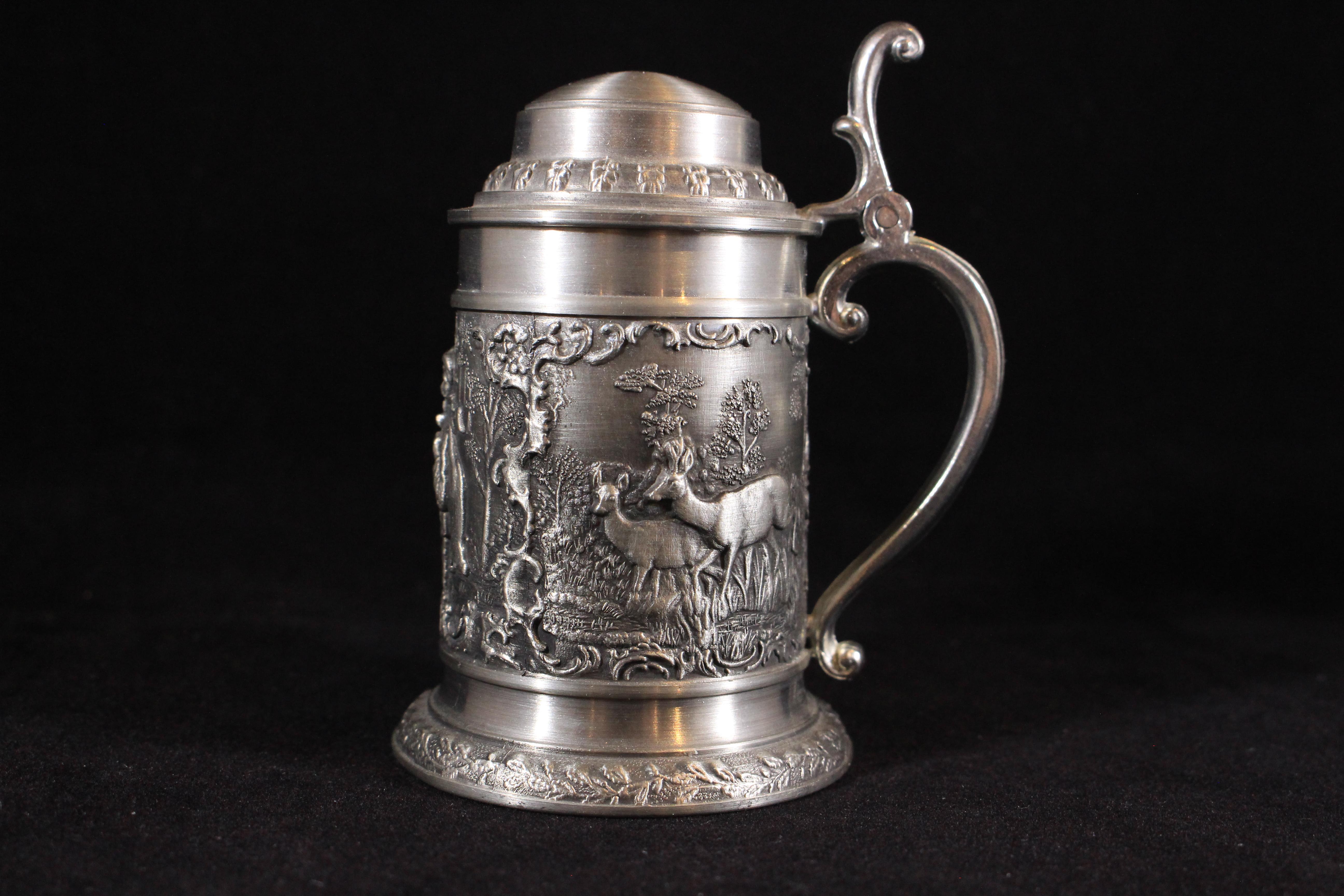 ドイツ軍＊ゼーレンツ＊クロスカントリーガラス杯（実物） Vintage SKS ZINN 95% Pewter German Glass 4 1/4” | eBay