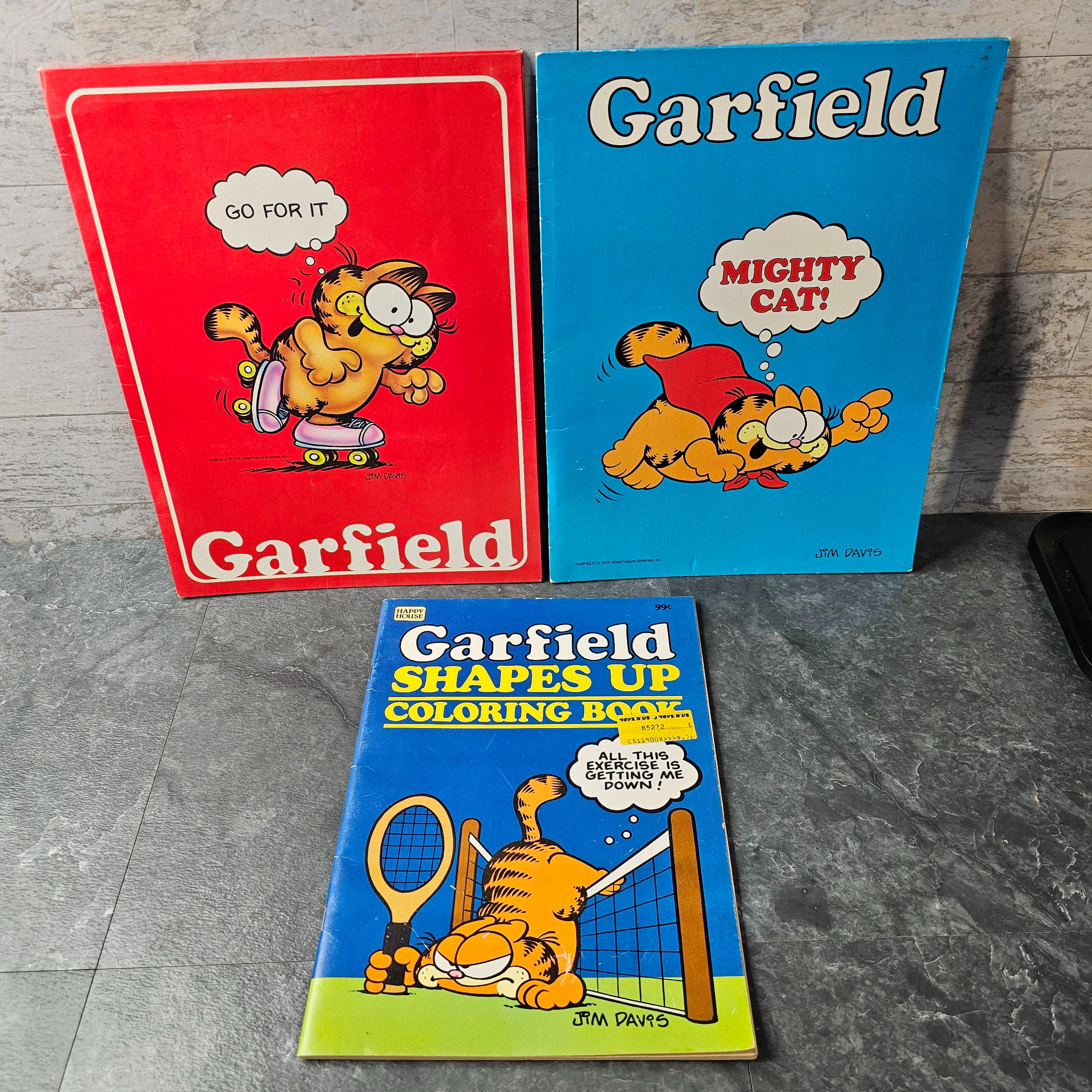 17 - 1978 Vintage Garfield Trapper Keeper Portfolio Pocket Folders (2 ...
