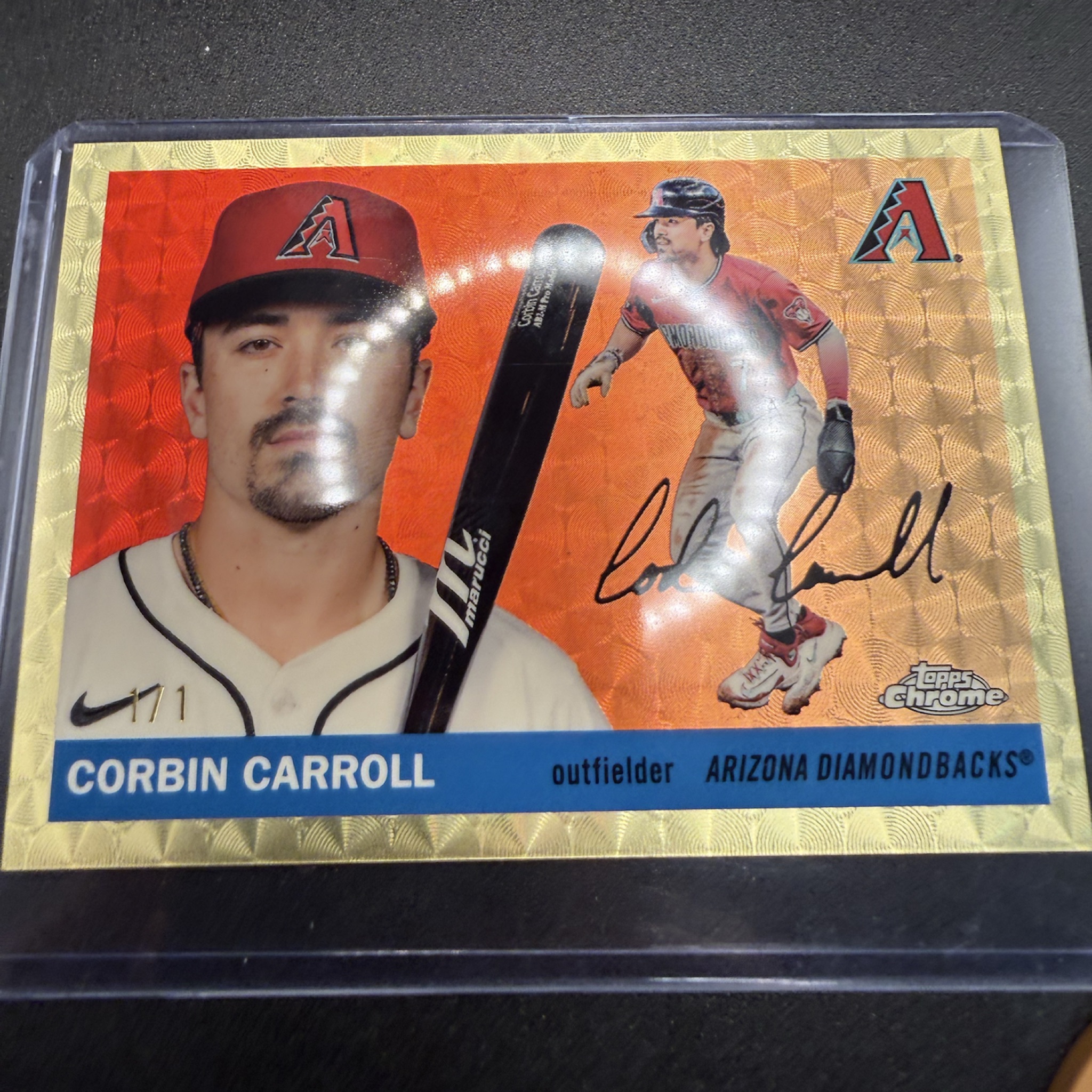 Corbin Carroll 1/1 Superfractor 2025 Topps Chrome Platinum Arizona