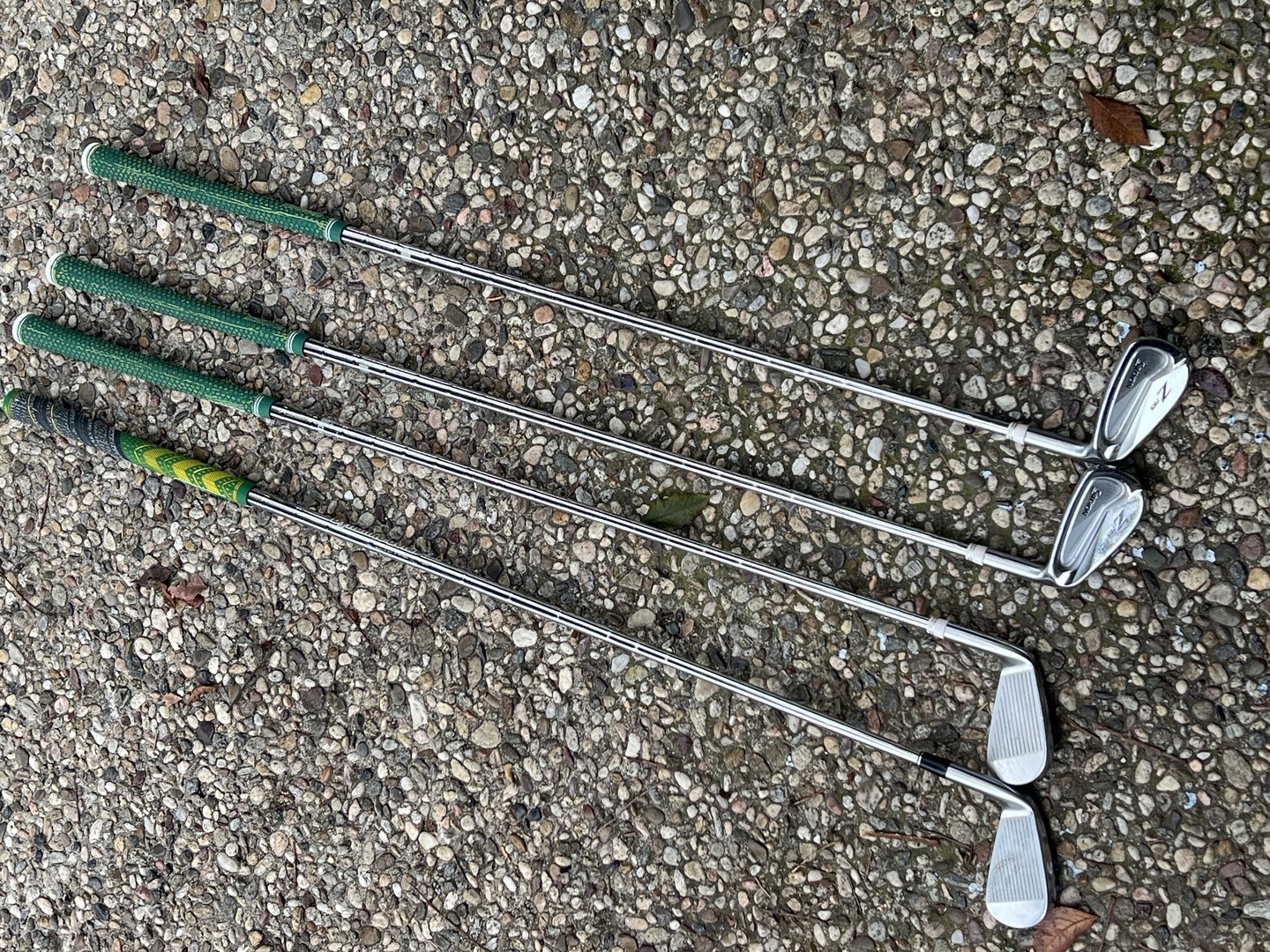 Srixon irons 6-9. 6 iron Z585. 7-9 irons Z765