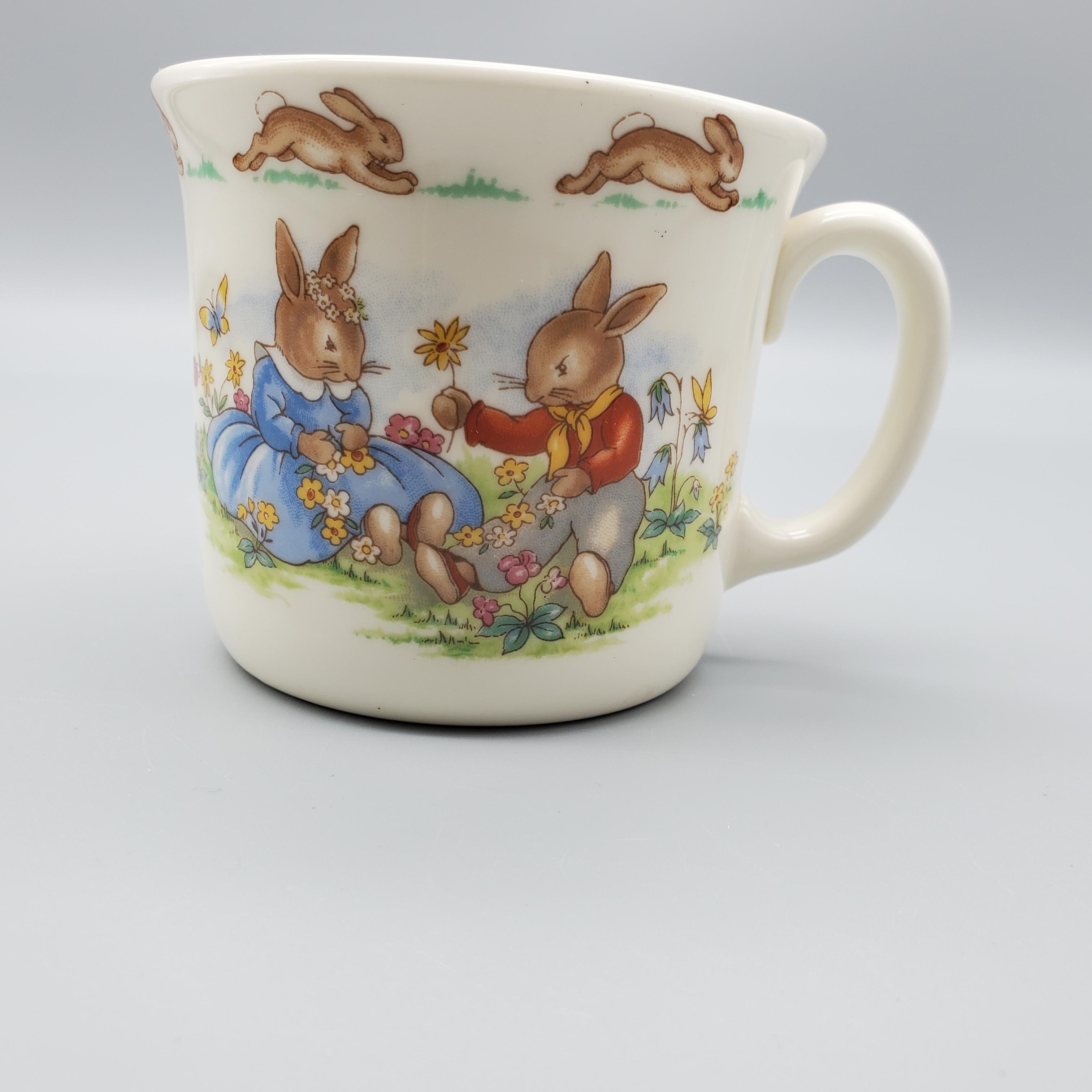 Bunnykins Royal Doulton Mug Cup Vintage Bone China