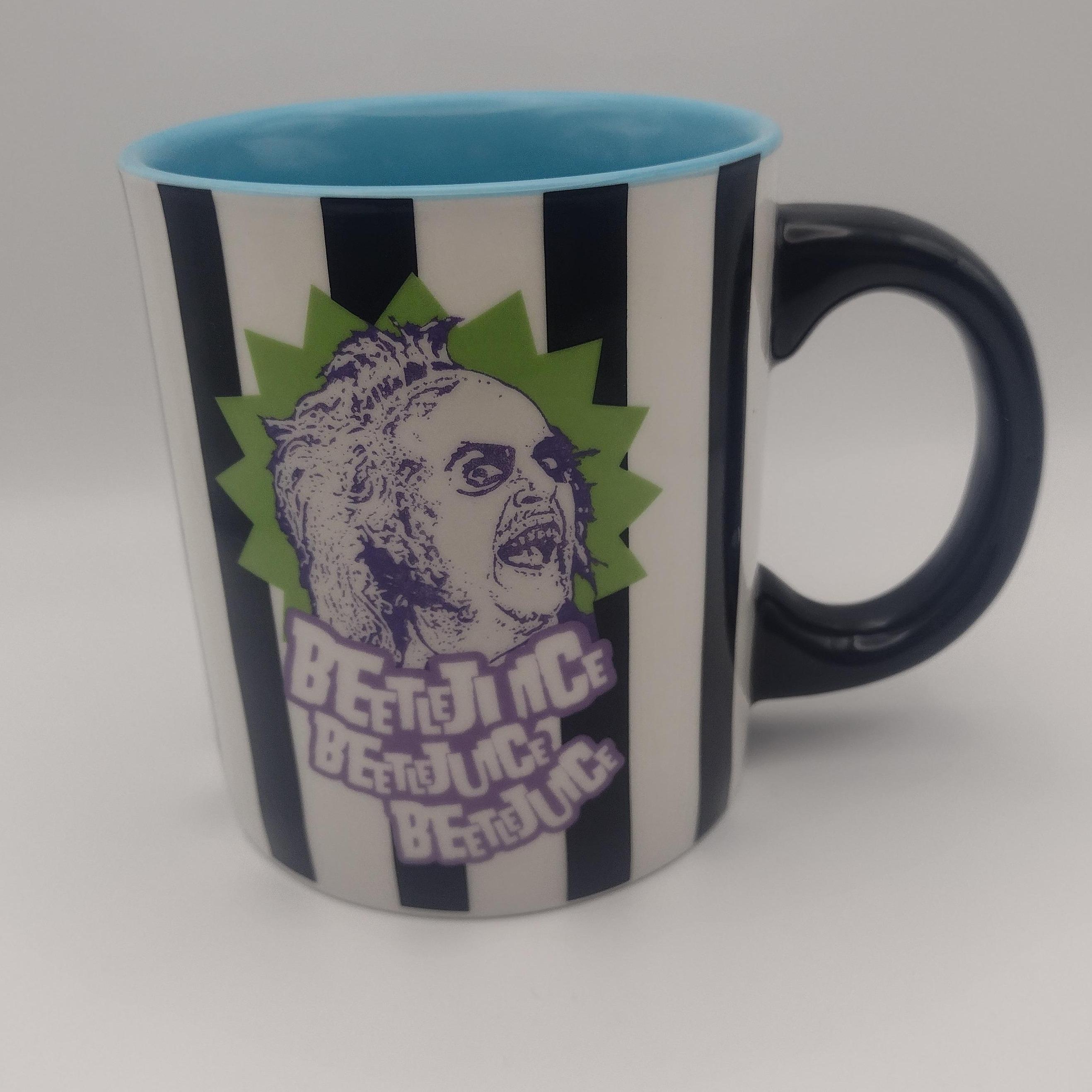 Beetlejuice Striped Mug Large Size