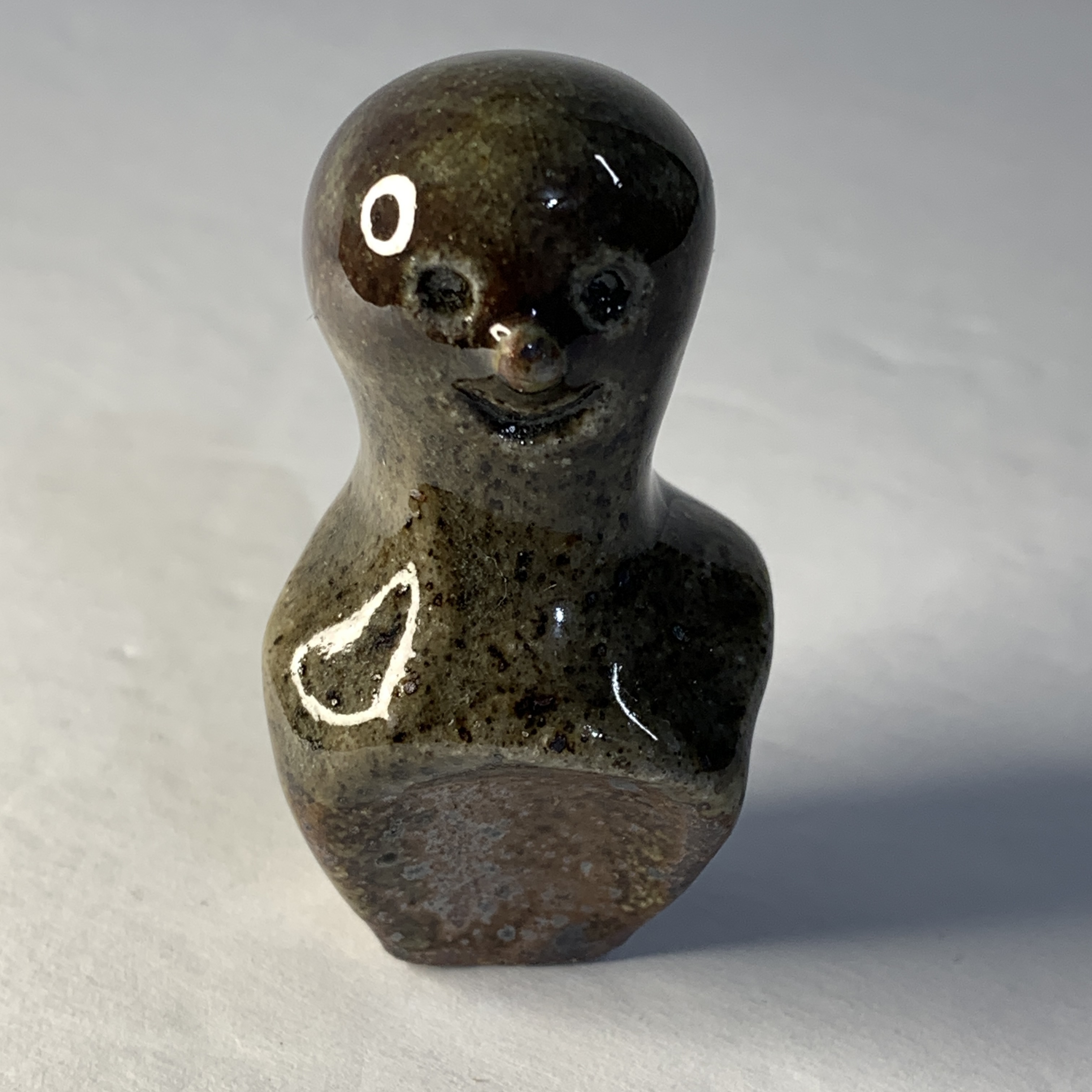 Signed Art Pottery Weird Guy