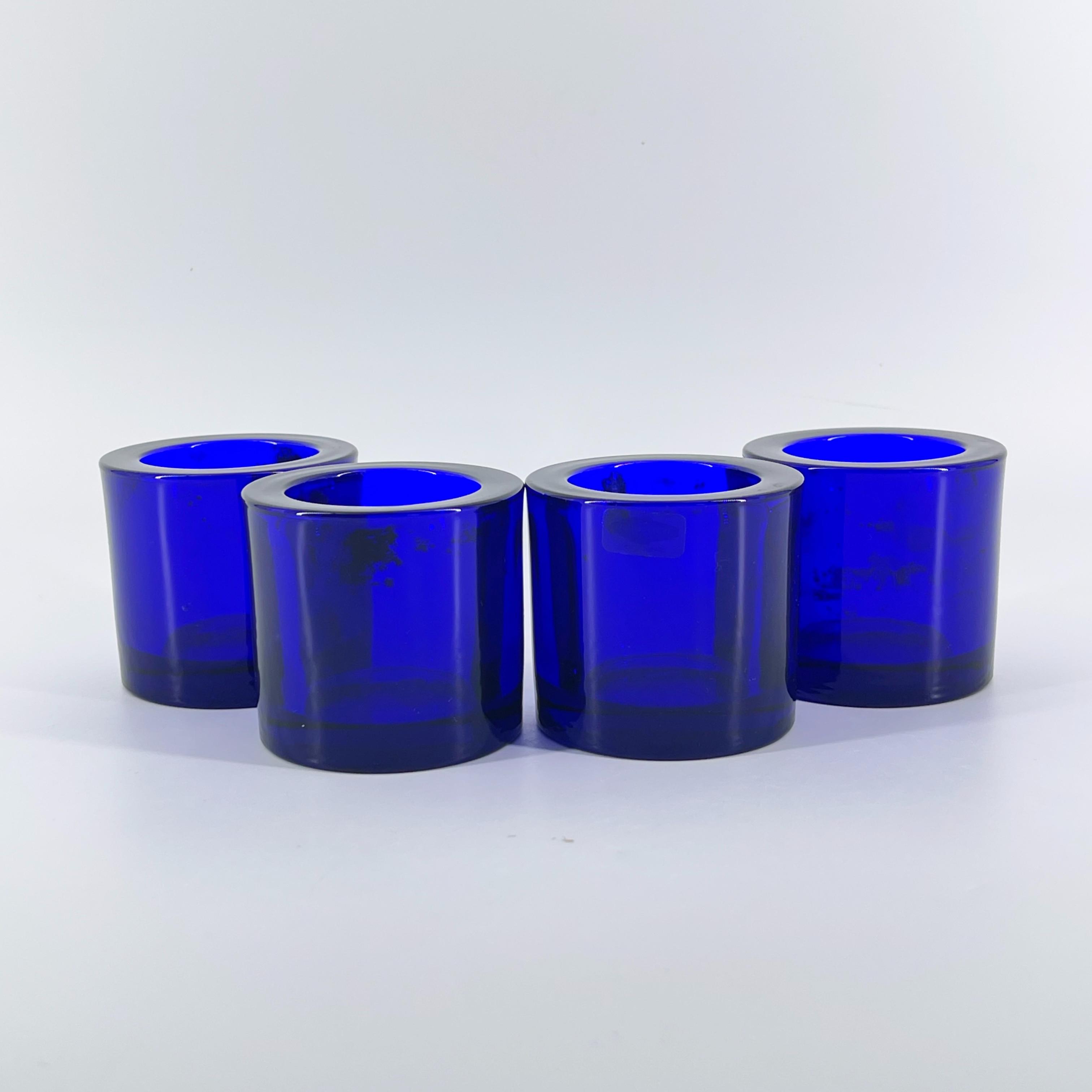 Cobalt Blue Candle Holdersnull