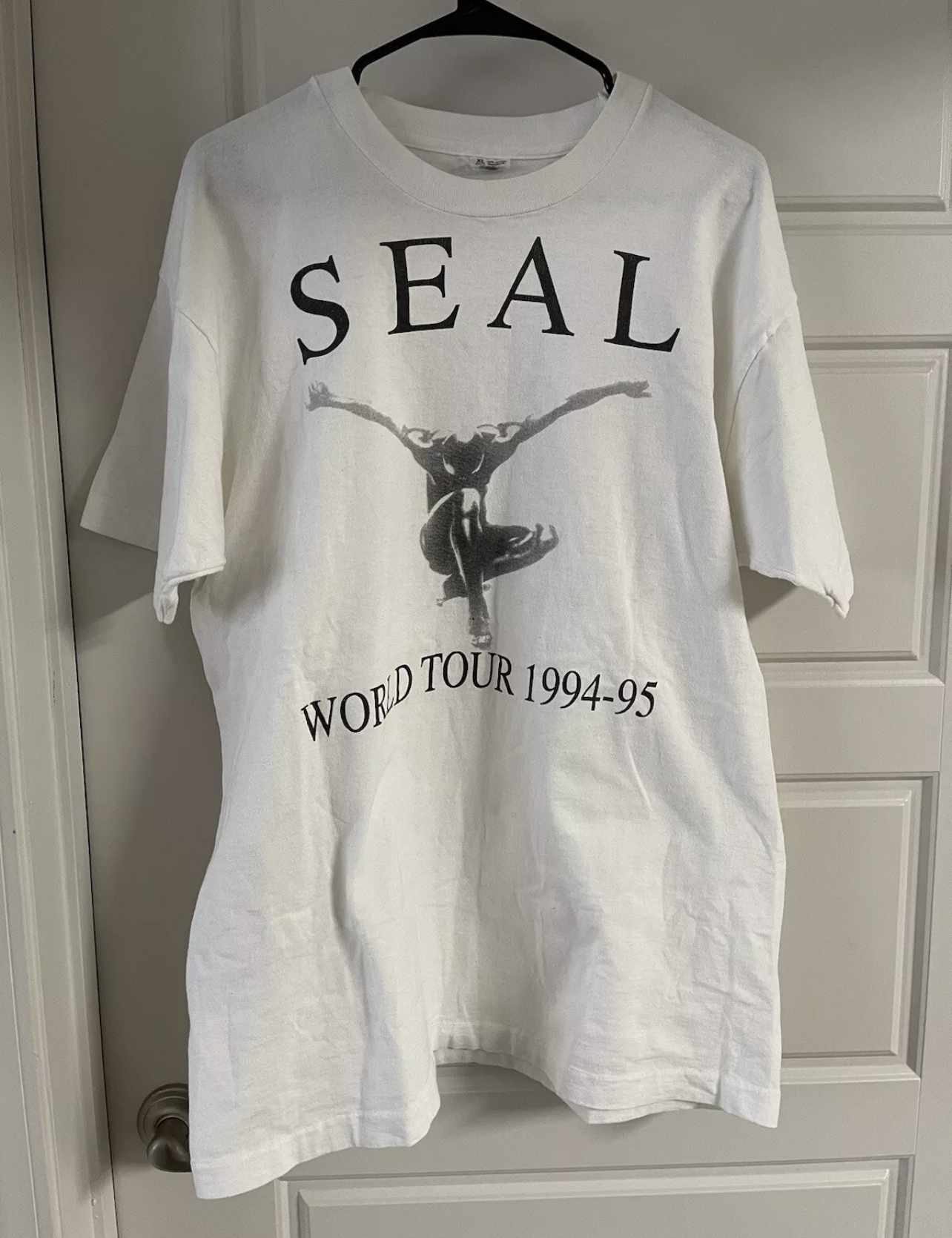 Vintage HTF 1994-95 Seal World Tour Concert Double Sided Music T 