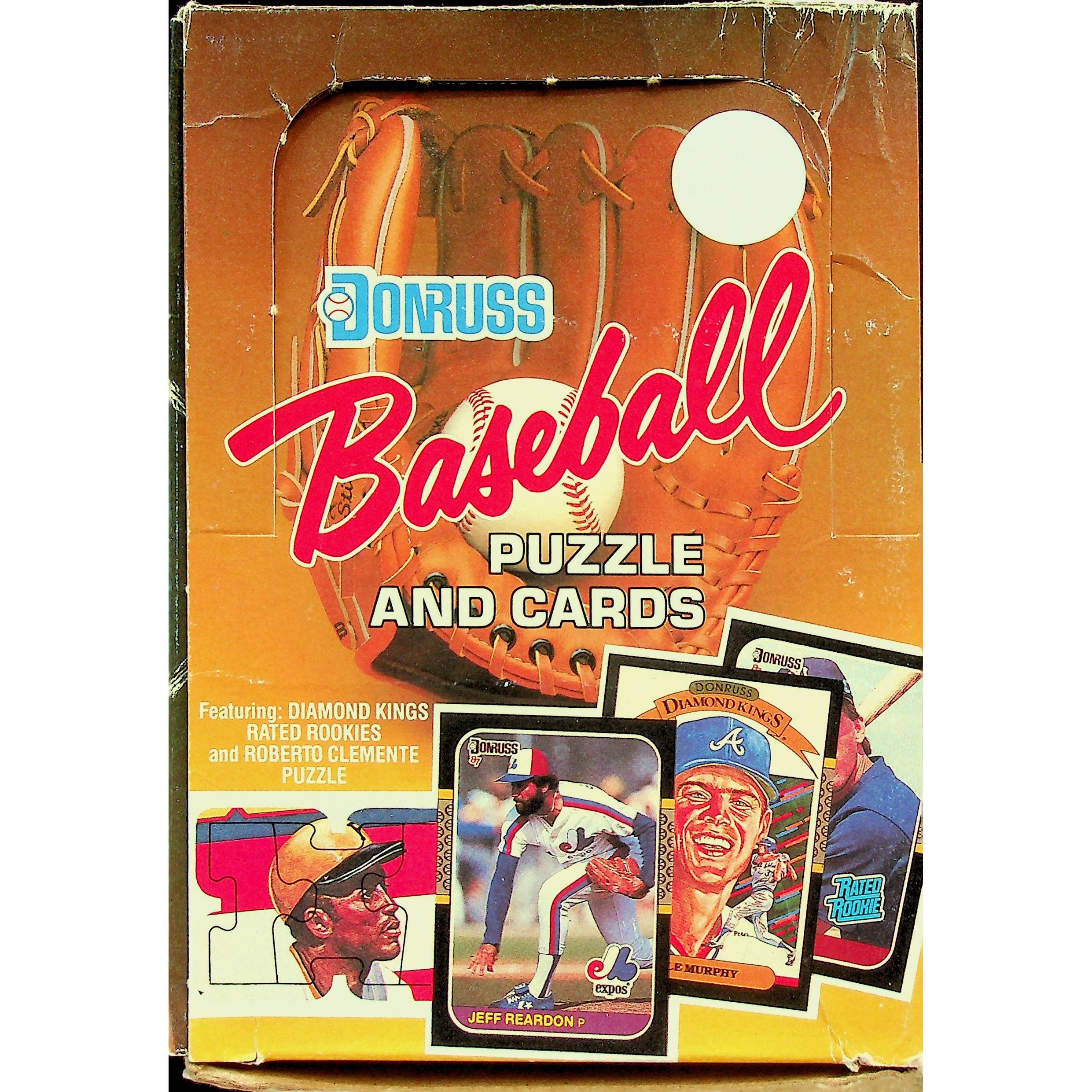 1987 Donruss Baseball Wax Box - Puzzle and Cards #1870 - Roberto