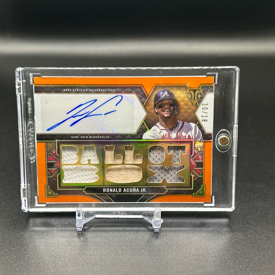 18 Topps ハイテック ロナルド・アクーニャ RC オービットディフラクタ 