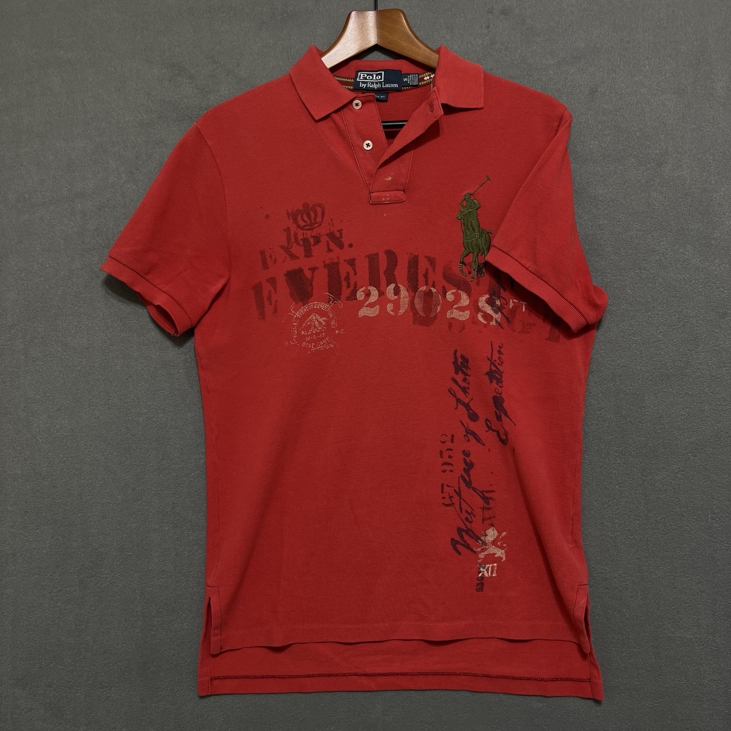 Ralph Lauren Faded Red Everest Expedition With Olive Green Big