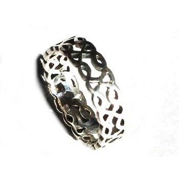 Celtic Knot Sterling Silver Ring - .925 Silver Sun Moon Universe Band For Women Sizes 5-10 - View #9