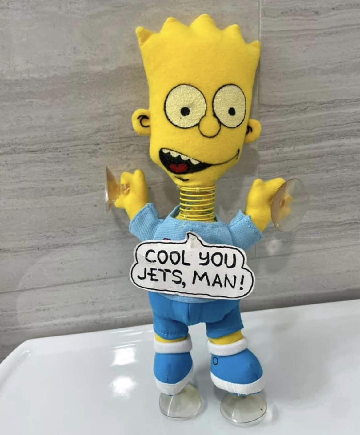 Bart Simpson DanDee Plush Spring Neck Sample Doll