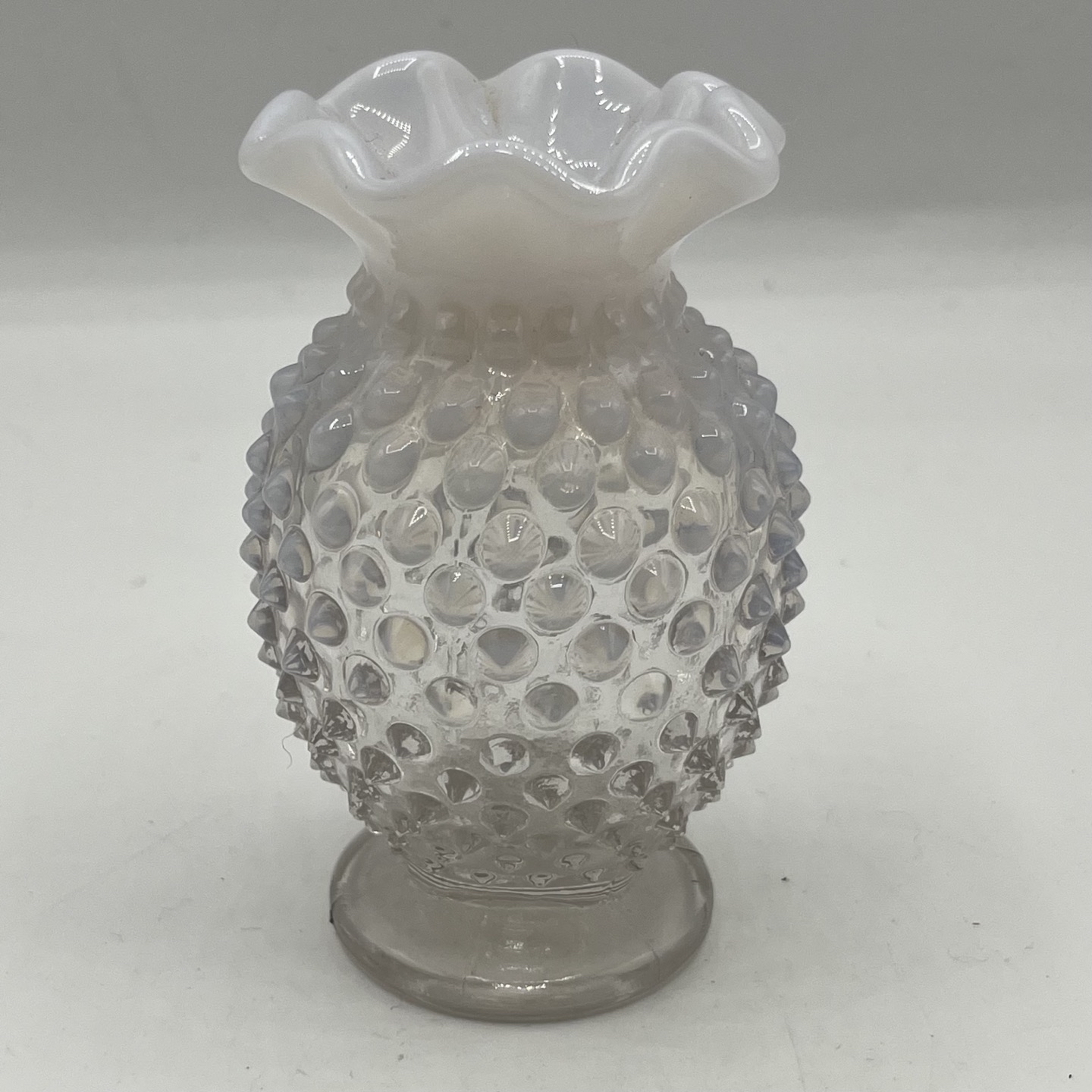 Hobnail Vase - Barrel - Lilac