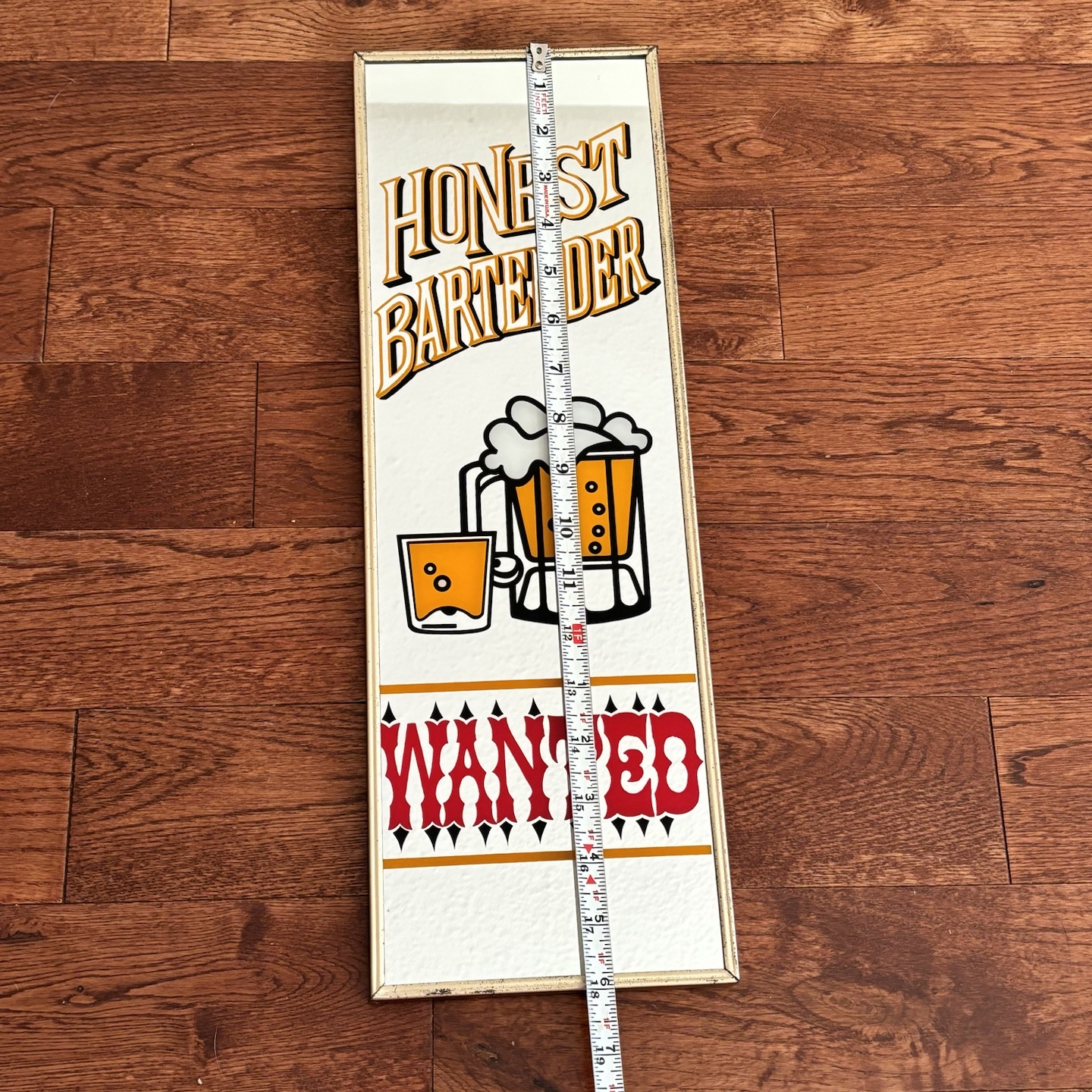Niknax · Bar Mirror Vintage Honest Bartender Wanted Bar Decor 18