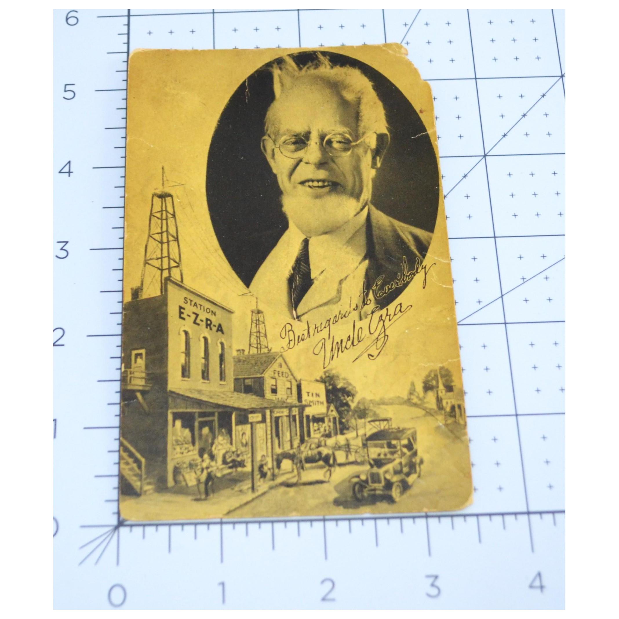 Vintage Postcard Uncle Ezra Radio Program Alka Seltzer Posted No Date