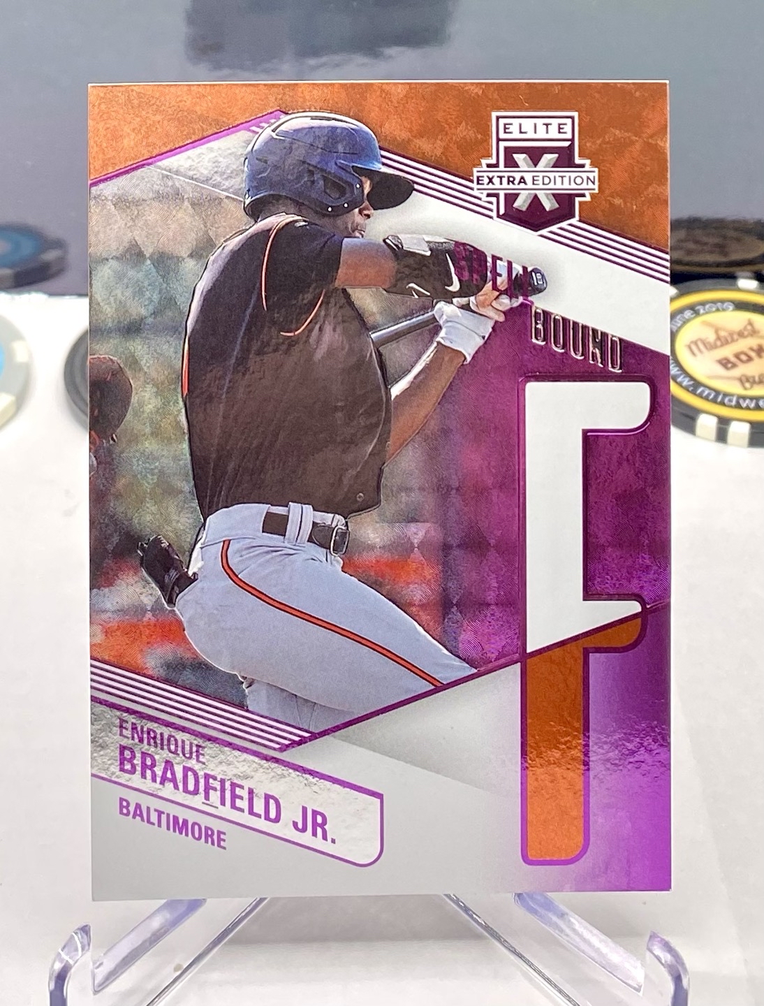 ENRIQUE BRADFIELD JR 2023 Elite Extra Edition F Spellbound Purple