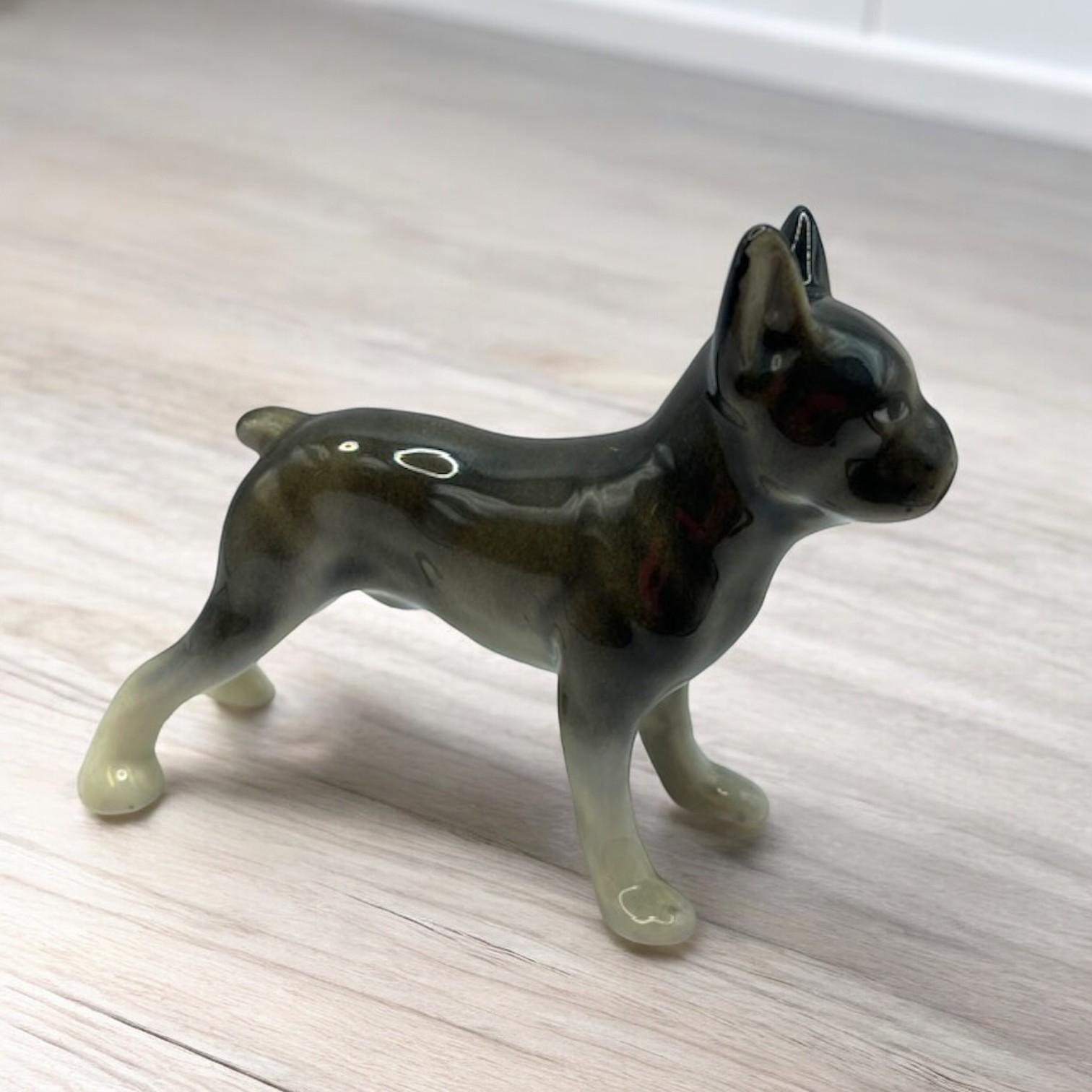 French Bulldog Made in Japan 3.75" tall x 4.5" wide