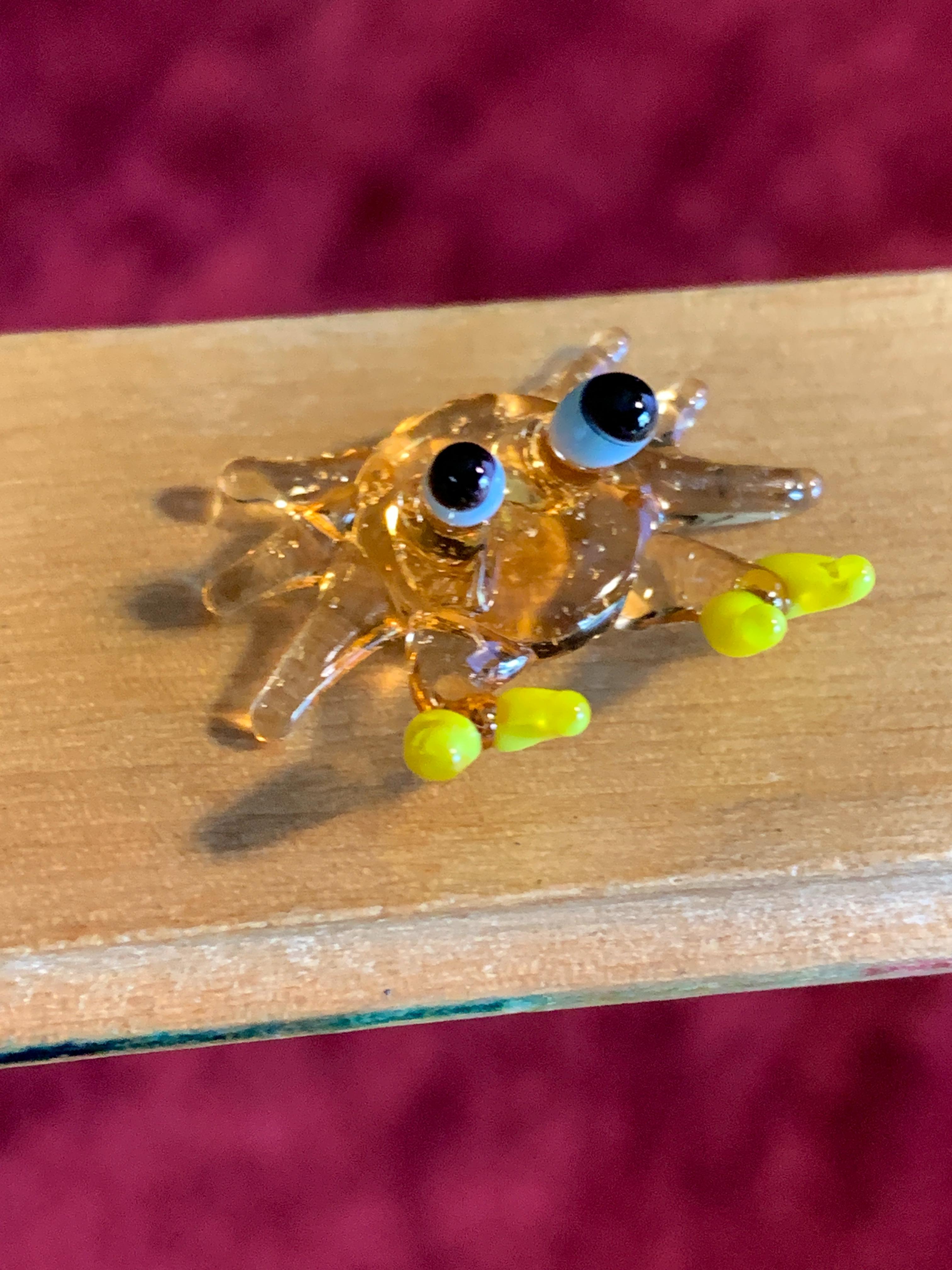 Tiny Glass Crab Glows!
