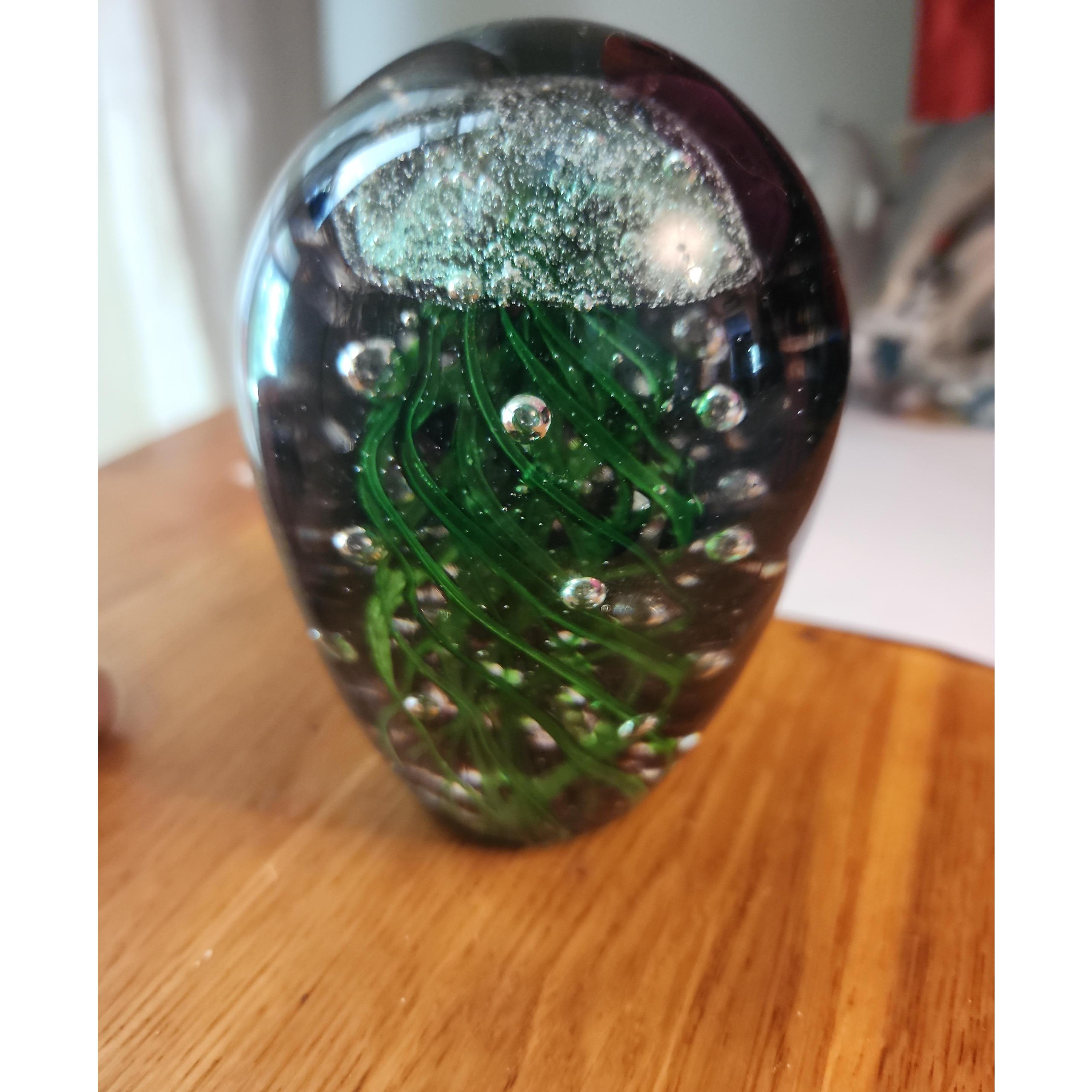 Light Green Jellyfish Paperweight