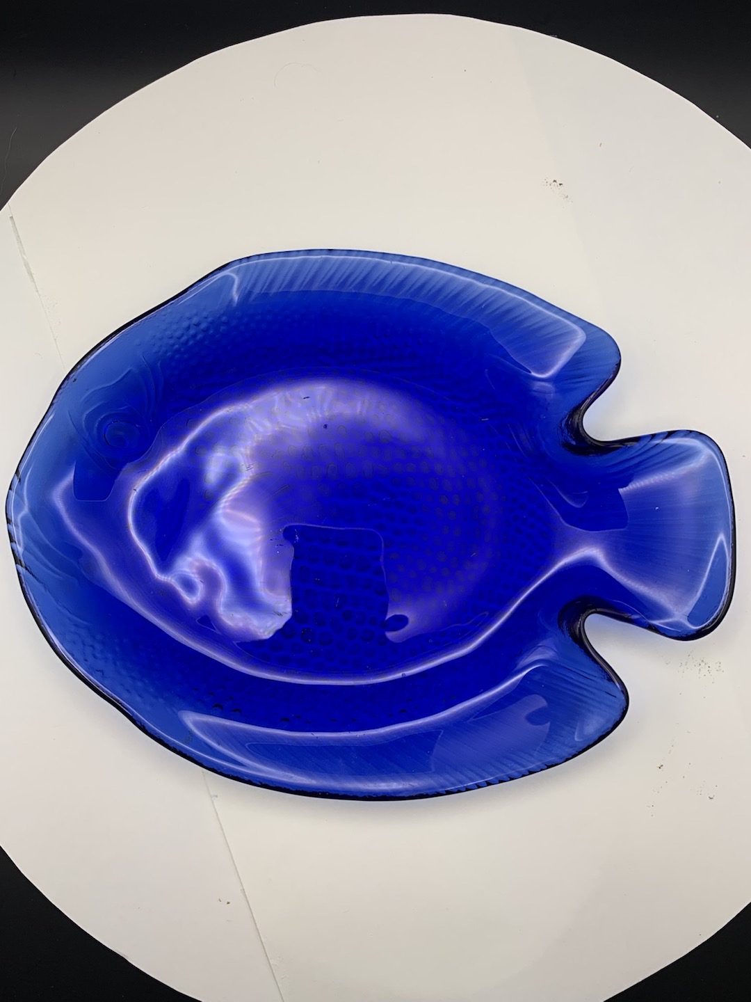 Cobalt Blue Fish Dish