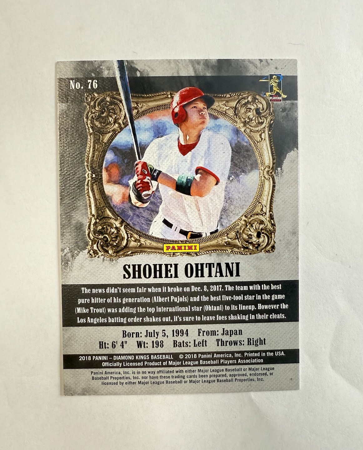 その他 2018  Shohei Ohtani Sepia Variation SP その他 2018 Shohei Ohtani Sepia Variation SP 2018 Shohei