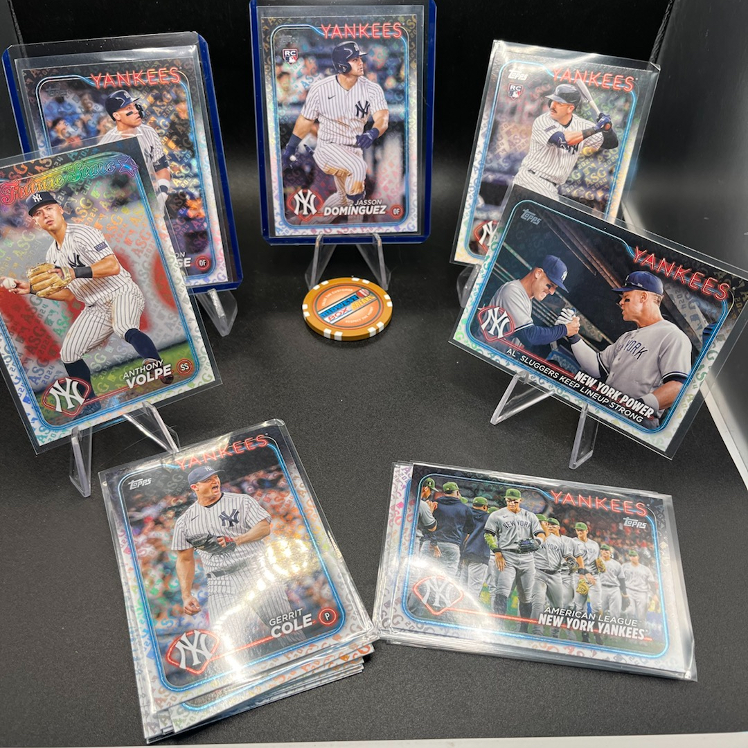 2024 new york yankees complete team set allstar logofractor parallel