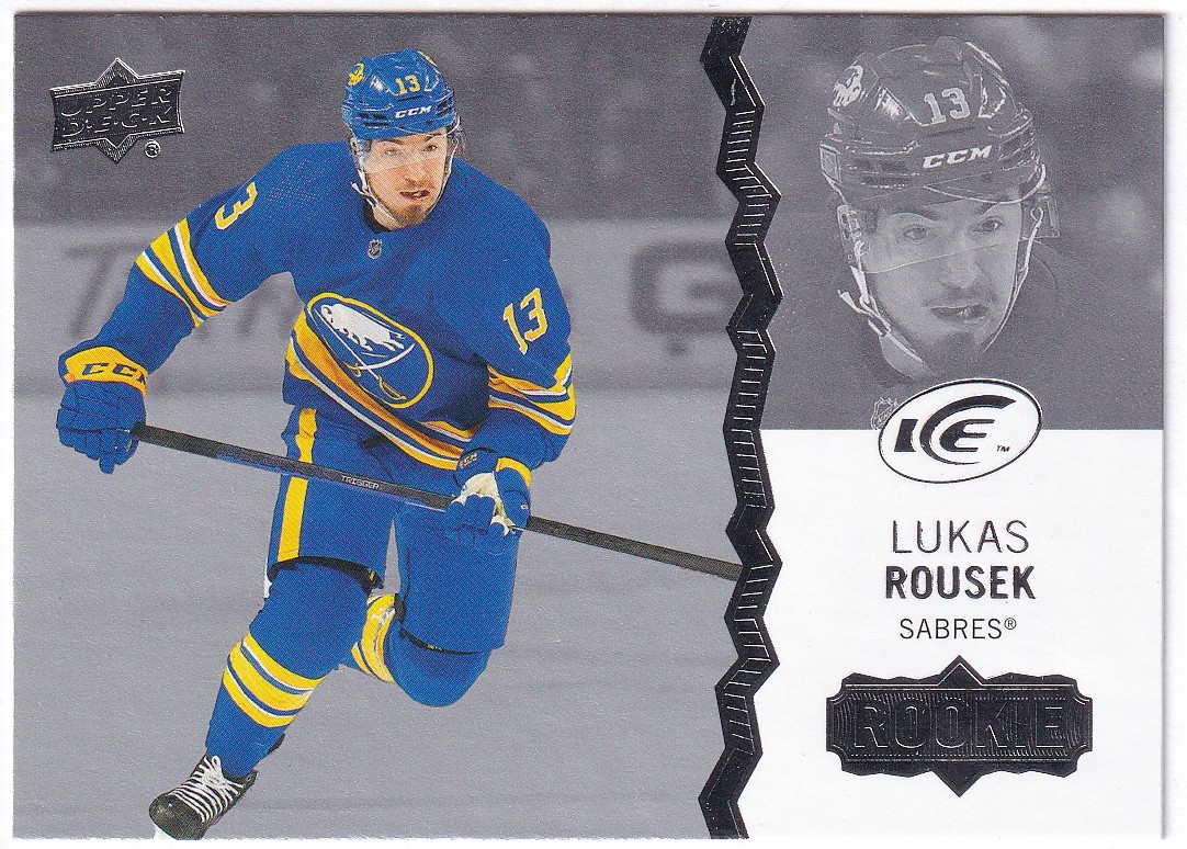 2023-24 Upper Deck Ice #119 Lukas Rousek RC Buffalo Sabres Hockey Card