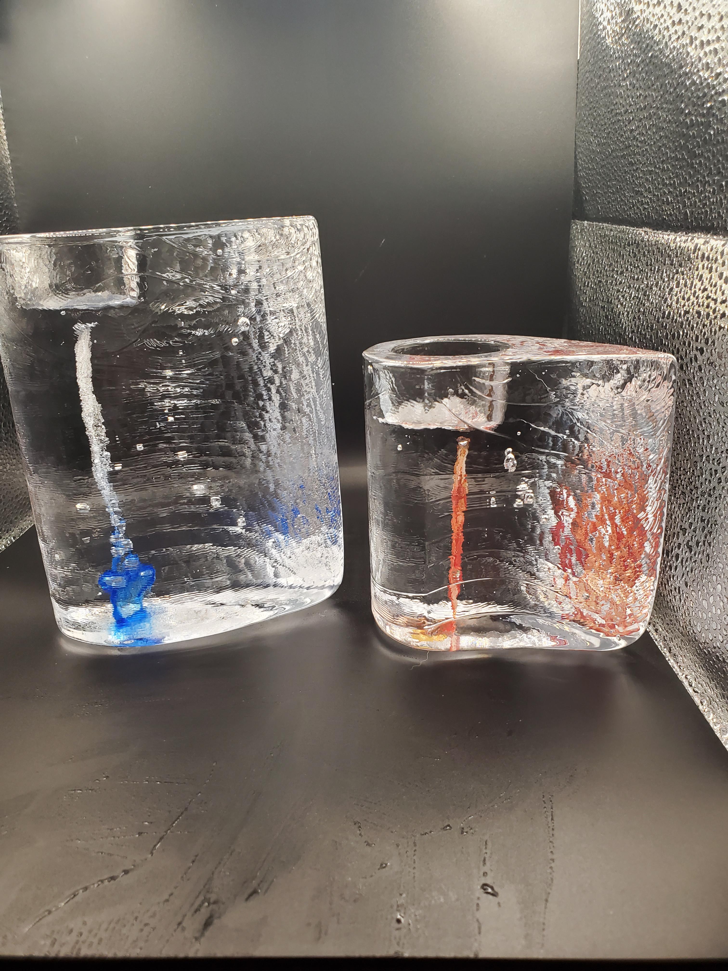 Kosta Boda Candle Holders - Pair