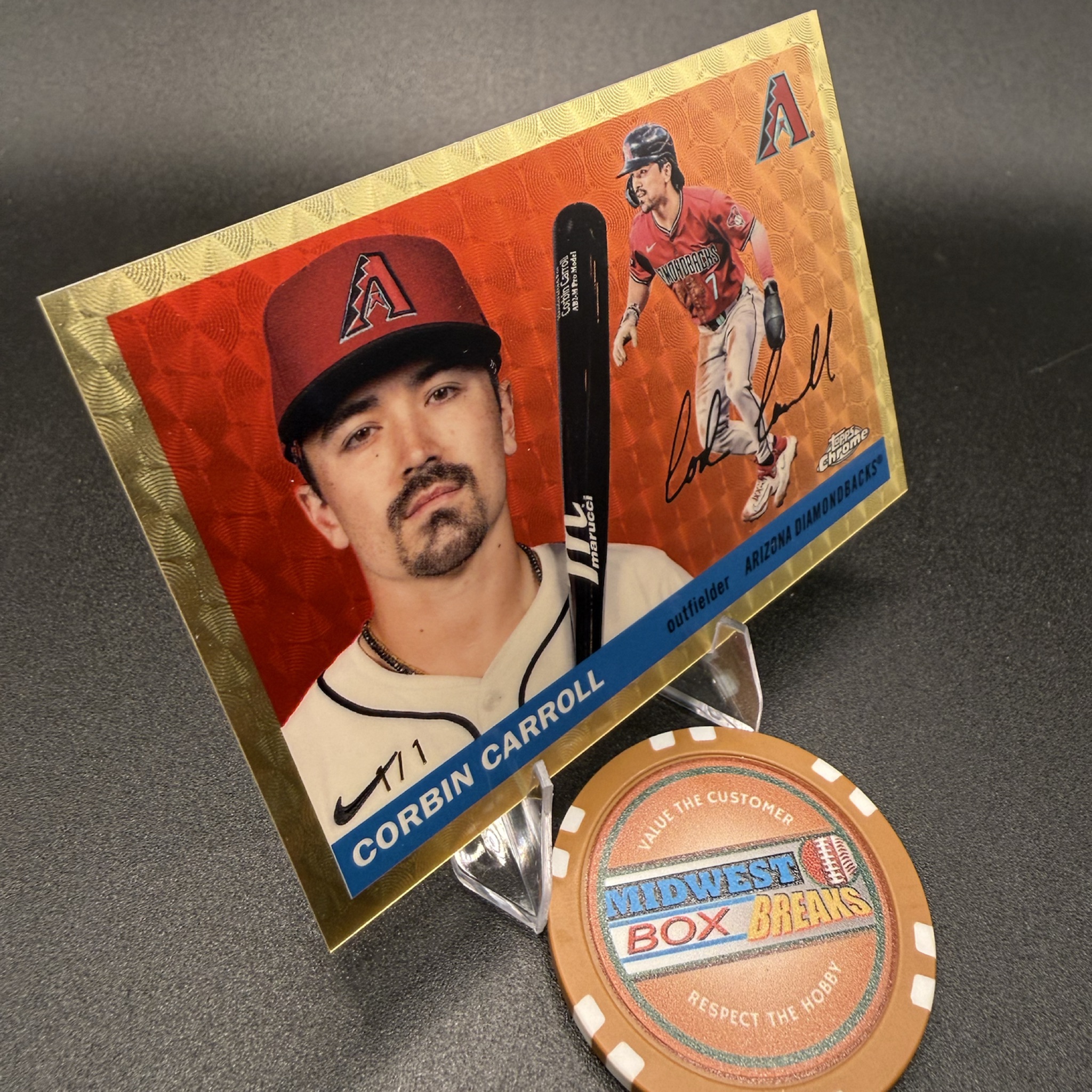 Corbin Carroll 1/1 Superfractor 2025 Topps Chrome Platinum Arizona