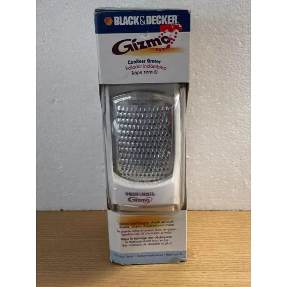 Black & Decker Gizmo Cordless Grater 3 Blades Cheese Grater Model GG200 New