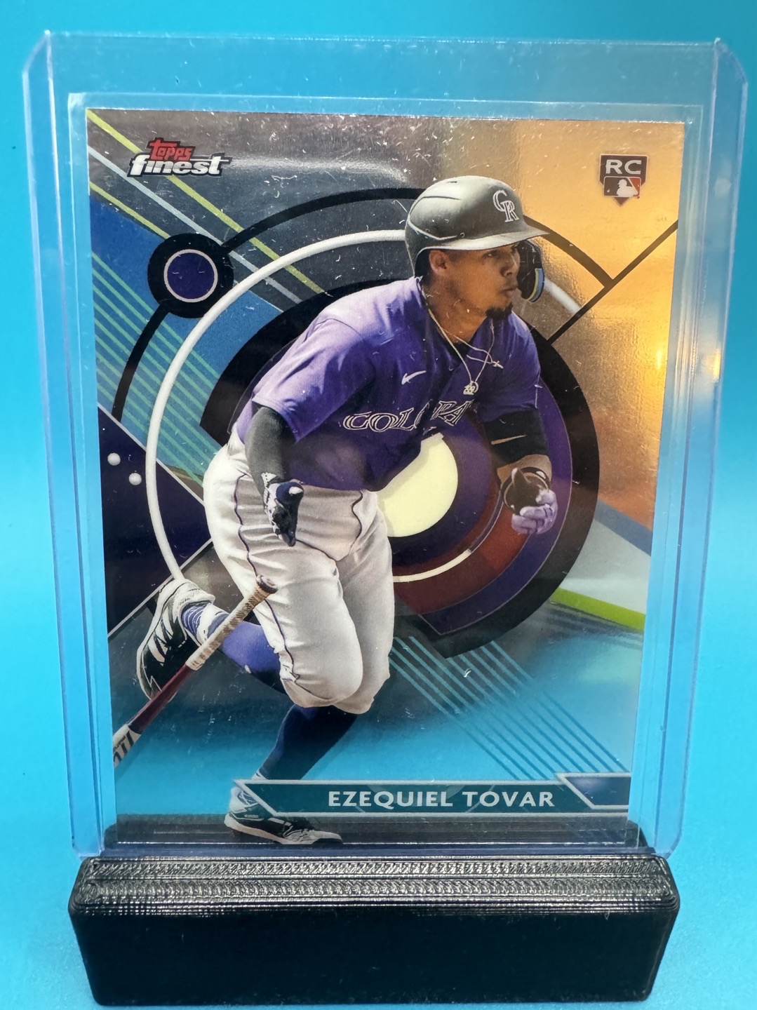 Ezequiel Tovar Topps Finest RC Colorado Rockies