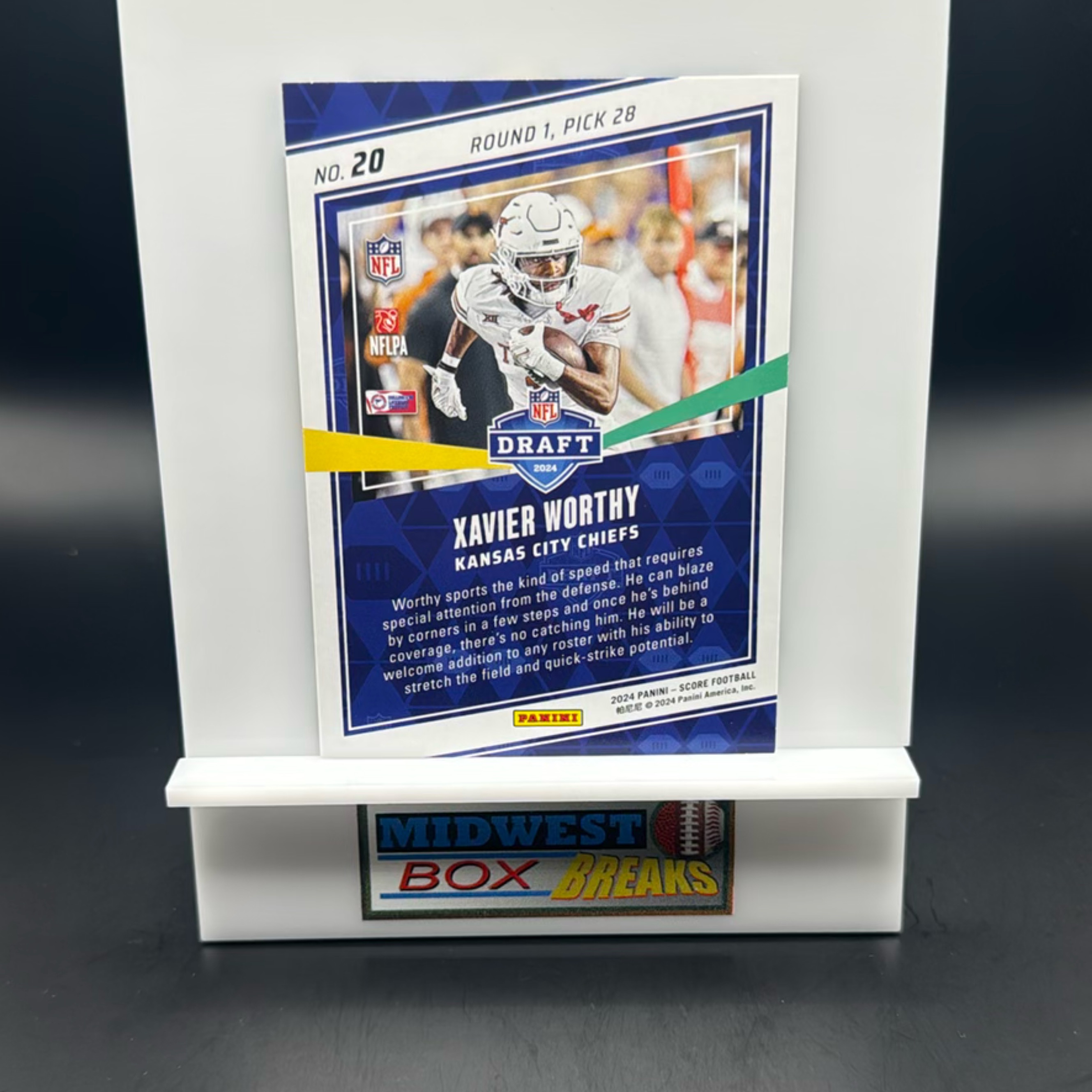 Xavier Worthy Rc 2024 Score Kansas City Chiefs MBBCRD