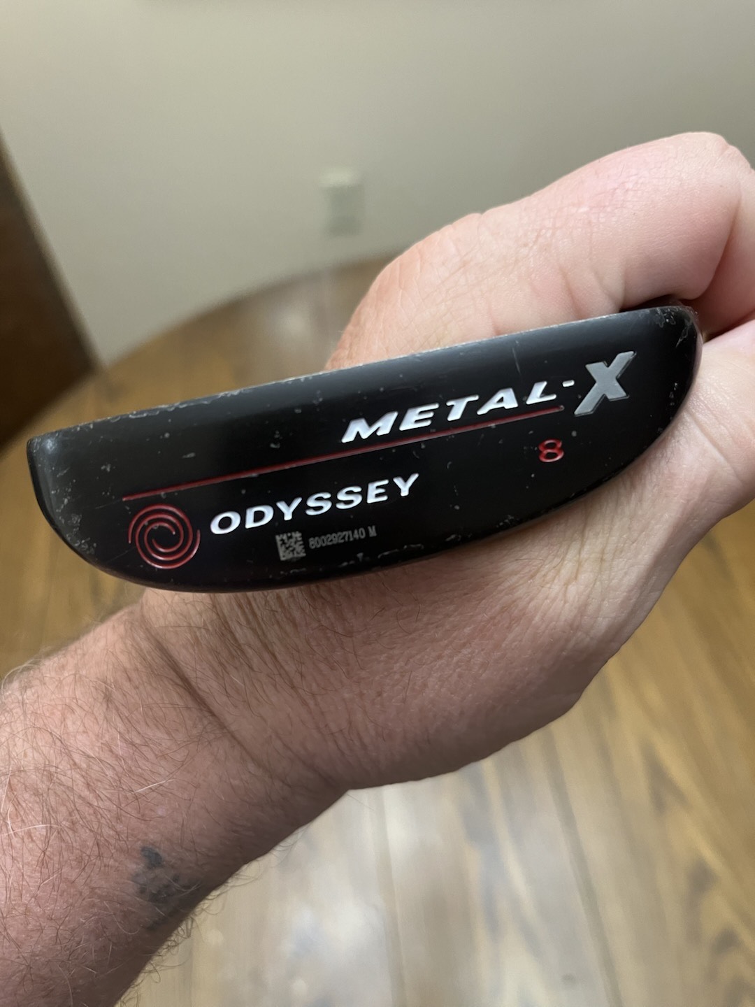 ODYSSEYパタ- RARE Odyssey Metal-X 8 Heel-Shafted Blade 35” Putter Golf Club