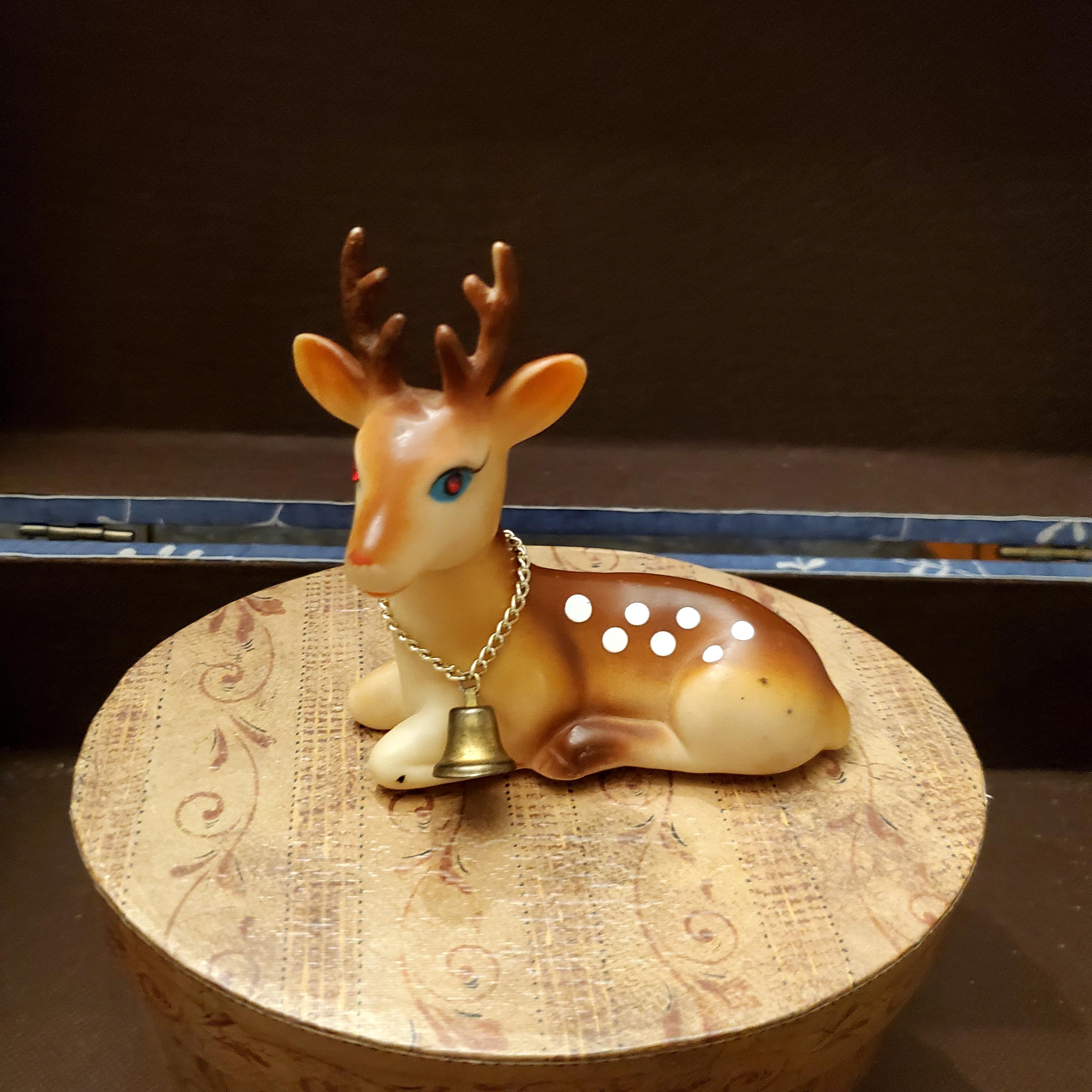 Rubber Deer Figurine