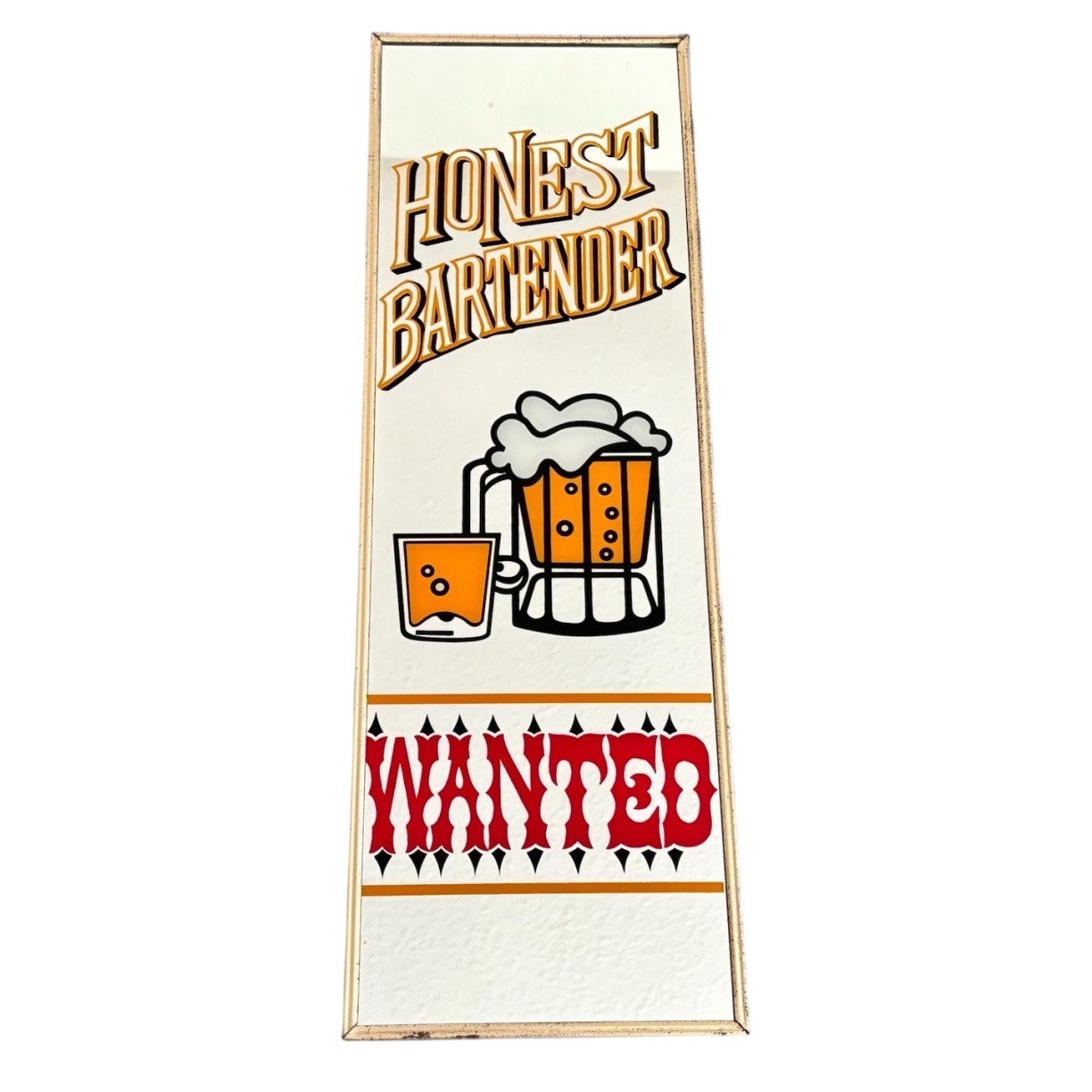 HONEST BARTENDER WANTED パブミラー　レトロ aed99186-9066-4821-83e4-
