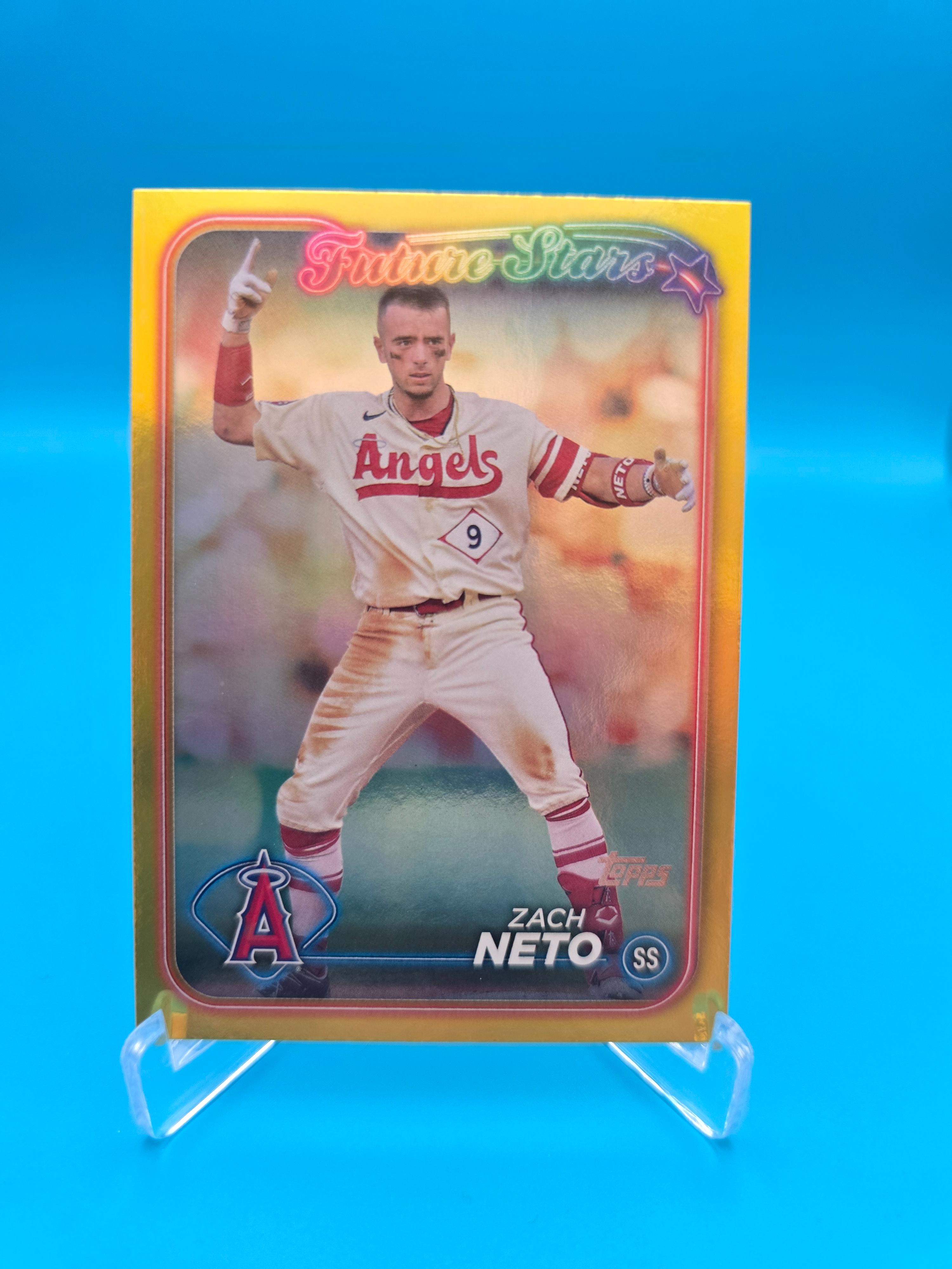 Zach Neto 2024 Topps Series 2 Future Stars Gold Foil Baseball Card Los