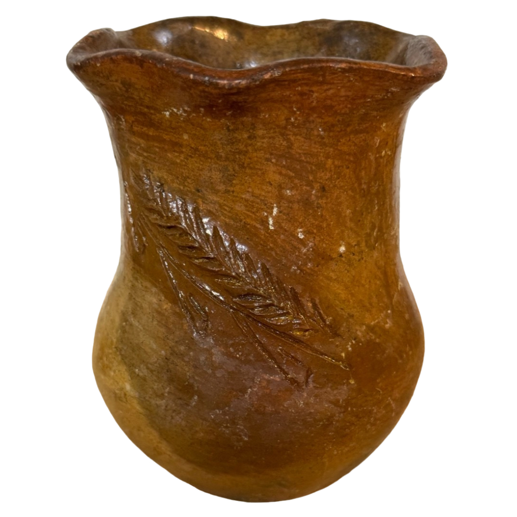 Lucinda Slick Navajo Pitch Pine Raised Corn Vessel