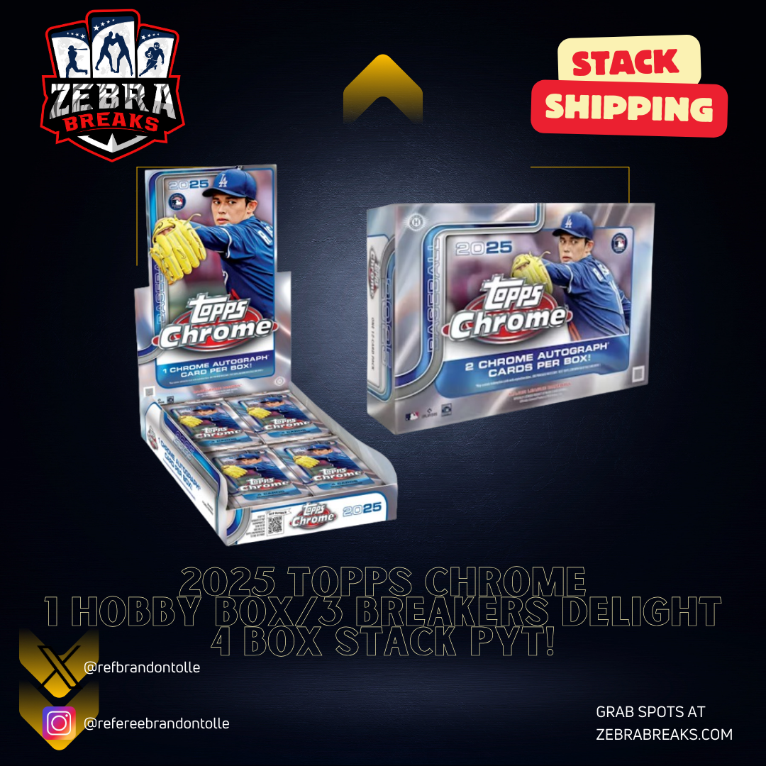 ZB 25436 Topps Chrome 1 Hobby/3 Breakers Delight - 4 Box