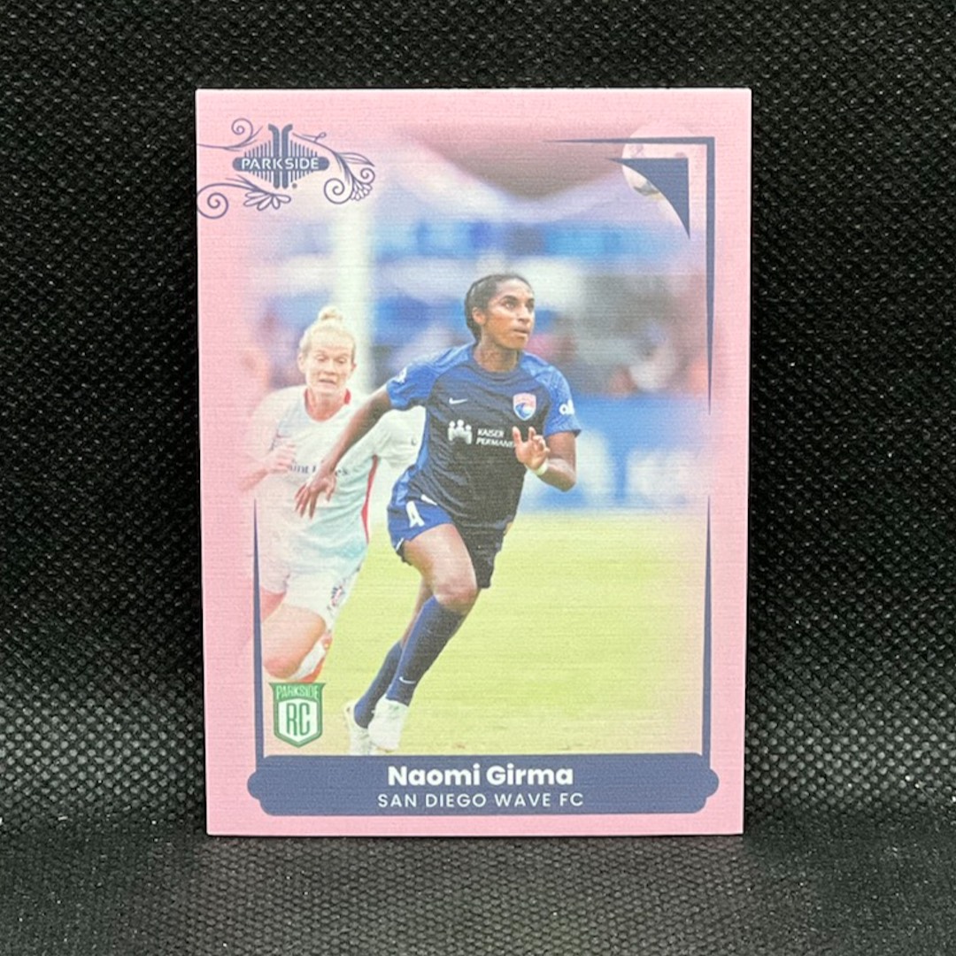 2022 NWSL Parkside Paramount Pink Parallel Soccer Trading Card (Base Card, #/225)