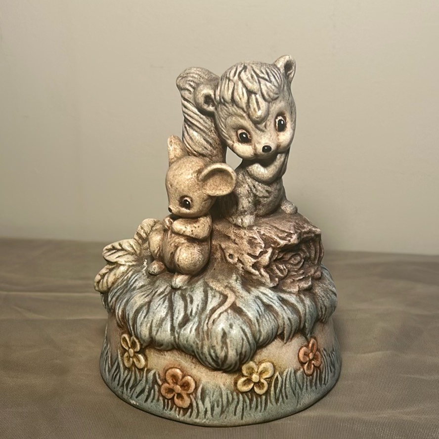 Skunk And Mouse Figurine